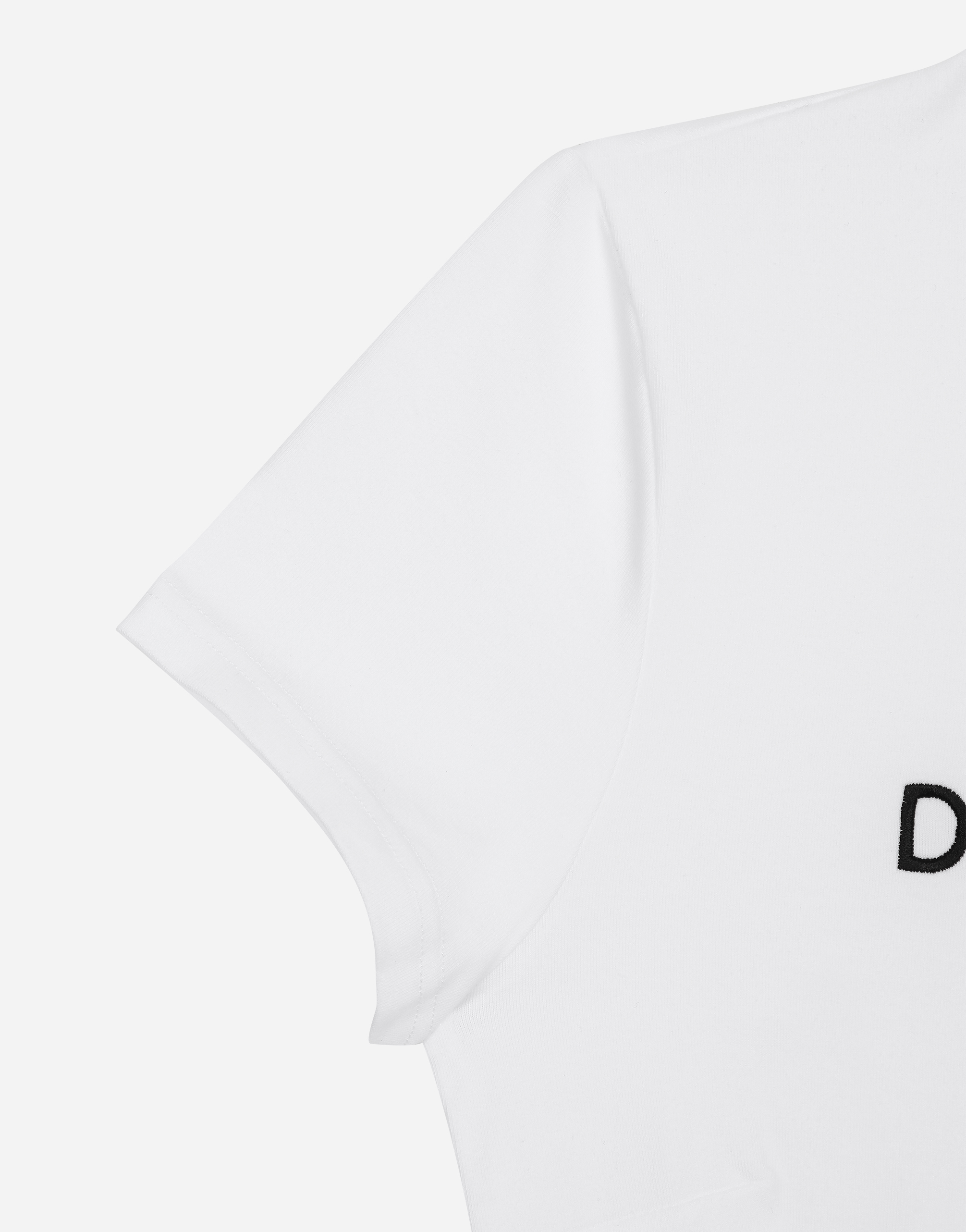 Shop Dolce & Gabbana Short T-shirt With Dg Logo In White