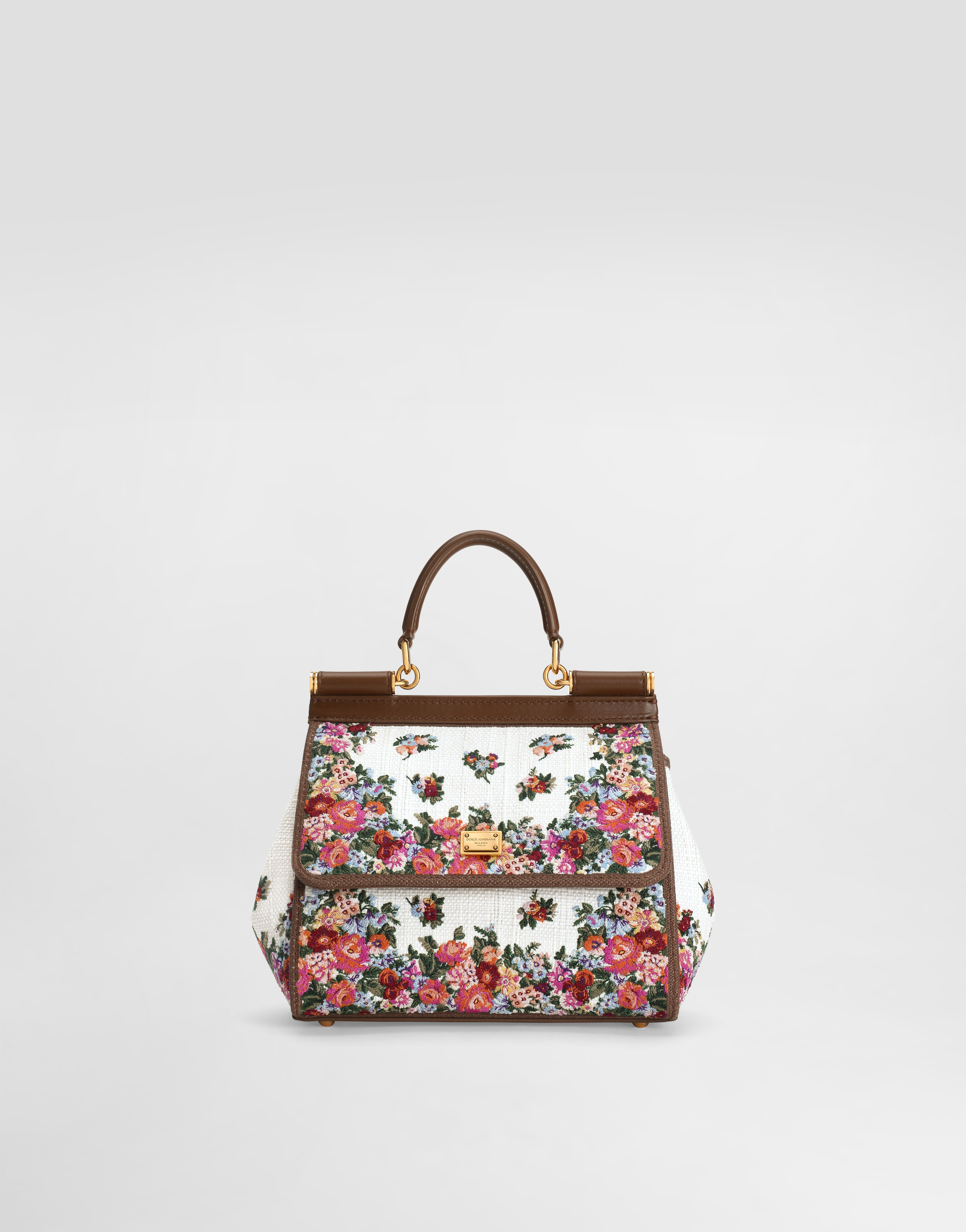 Sicily medium embroidered handbag in Multicolor for Women