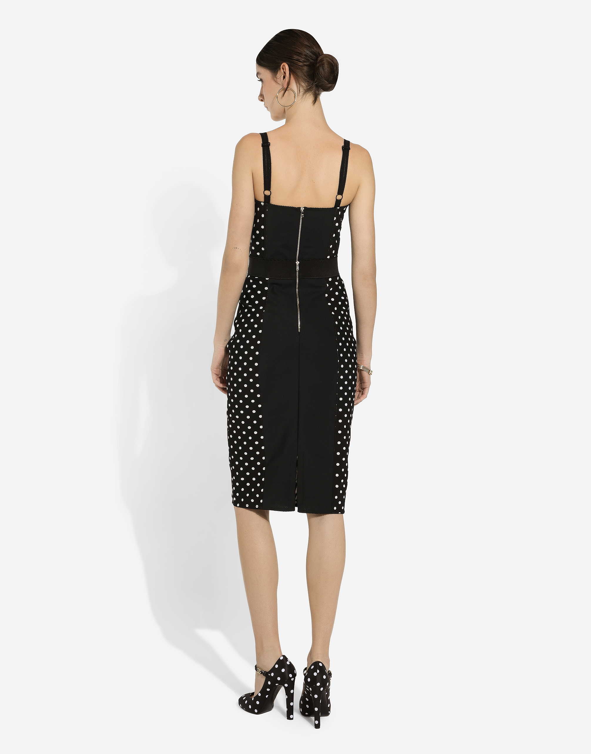 Dolce & Gabbana Polka-dot Corset Top In プリ