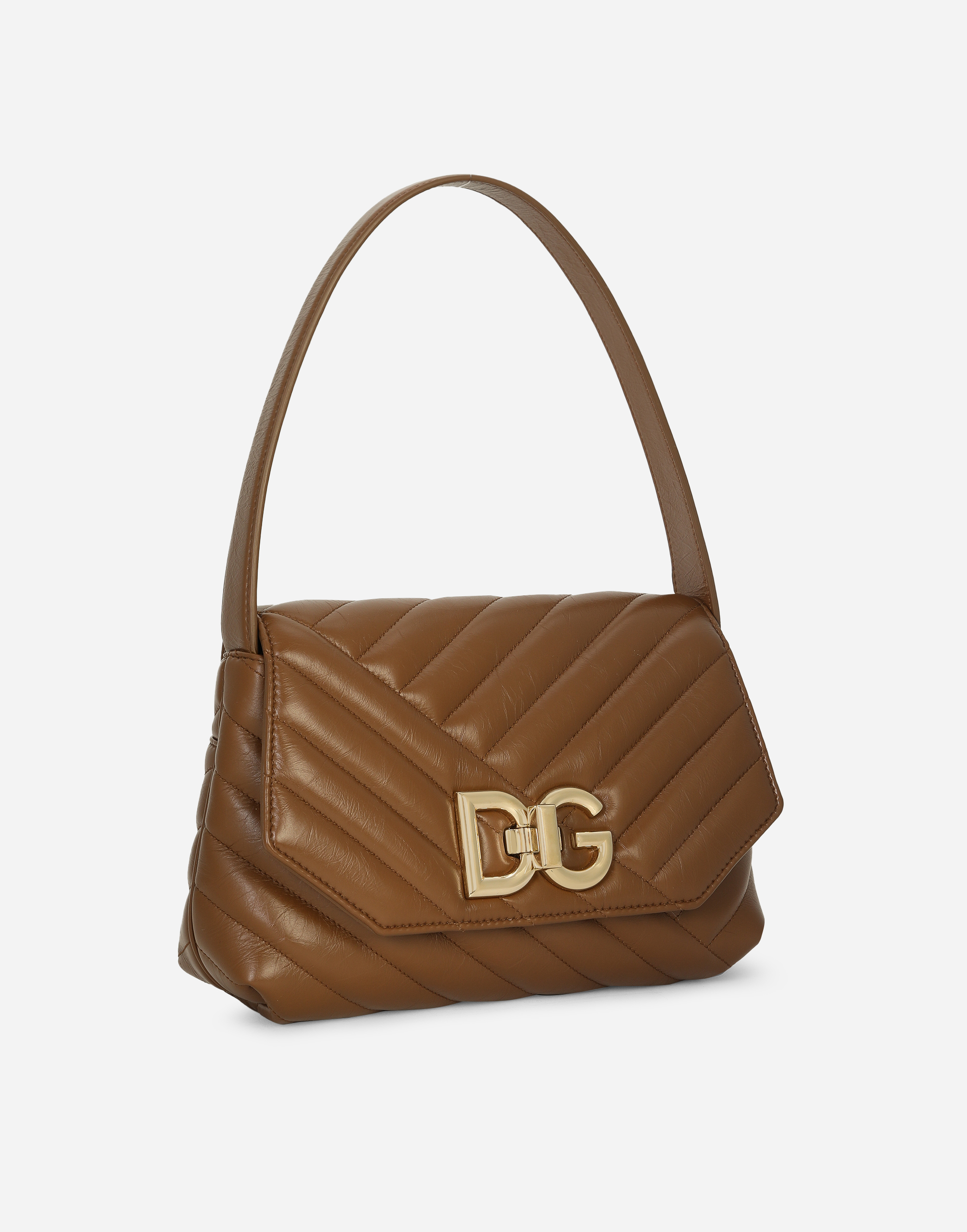 Shop Dolce & Gabbana Lop Shoulder Bag In Beige