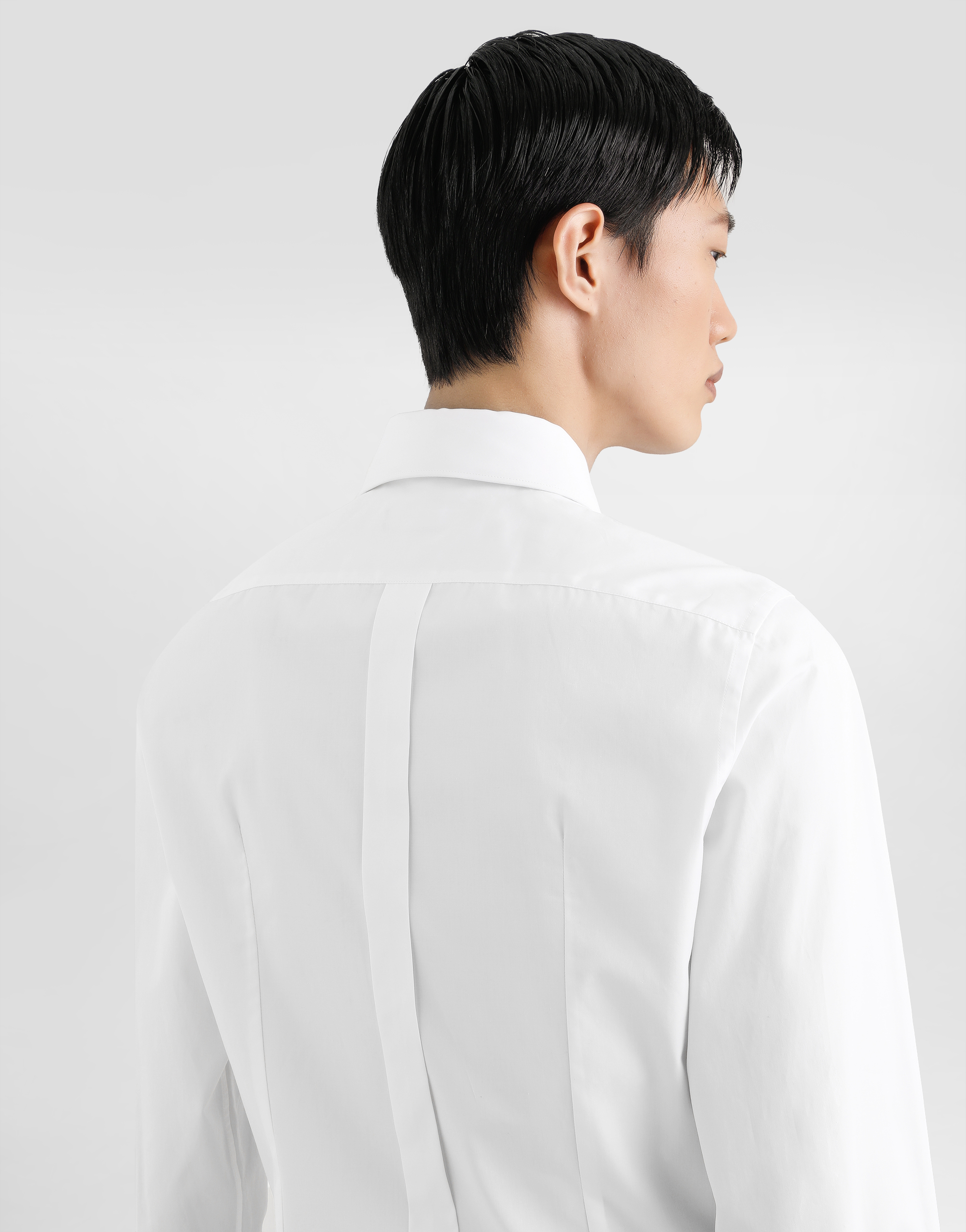 Dolce & Gabbana White Regular Solid Shirt In White