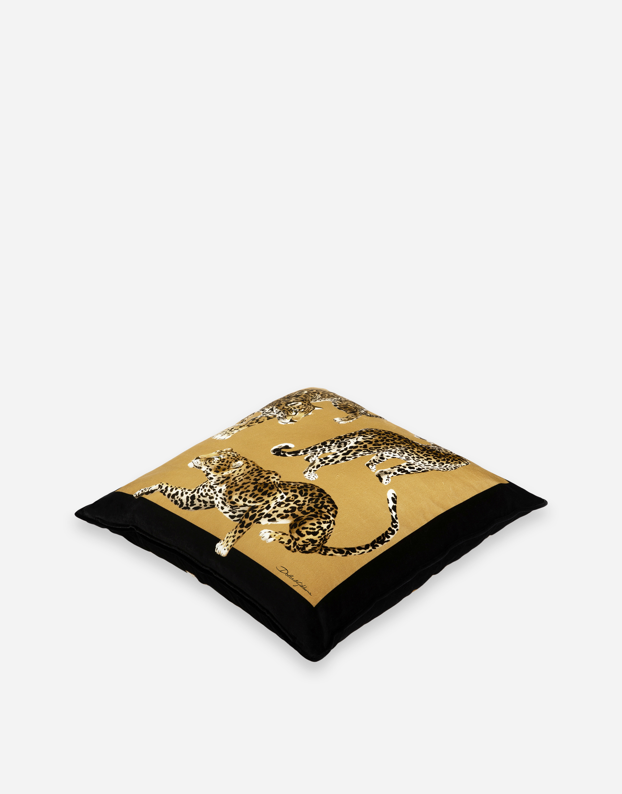 Shop Dolce & Gabbana Velvet Cushion Medium In Multicolor