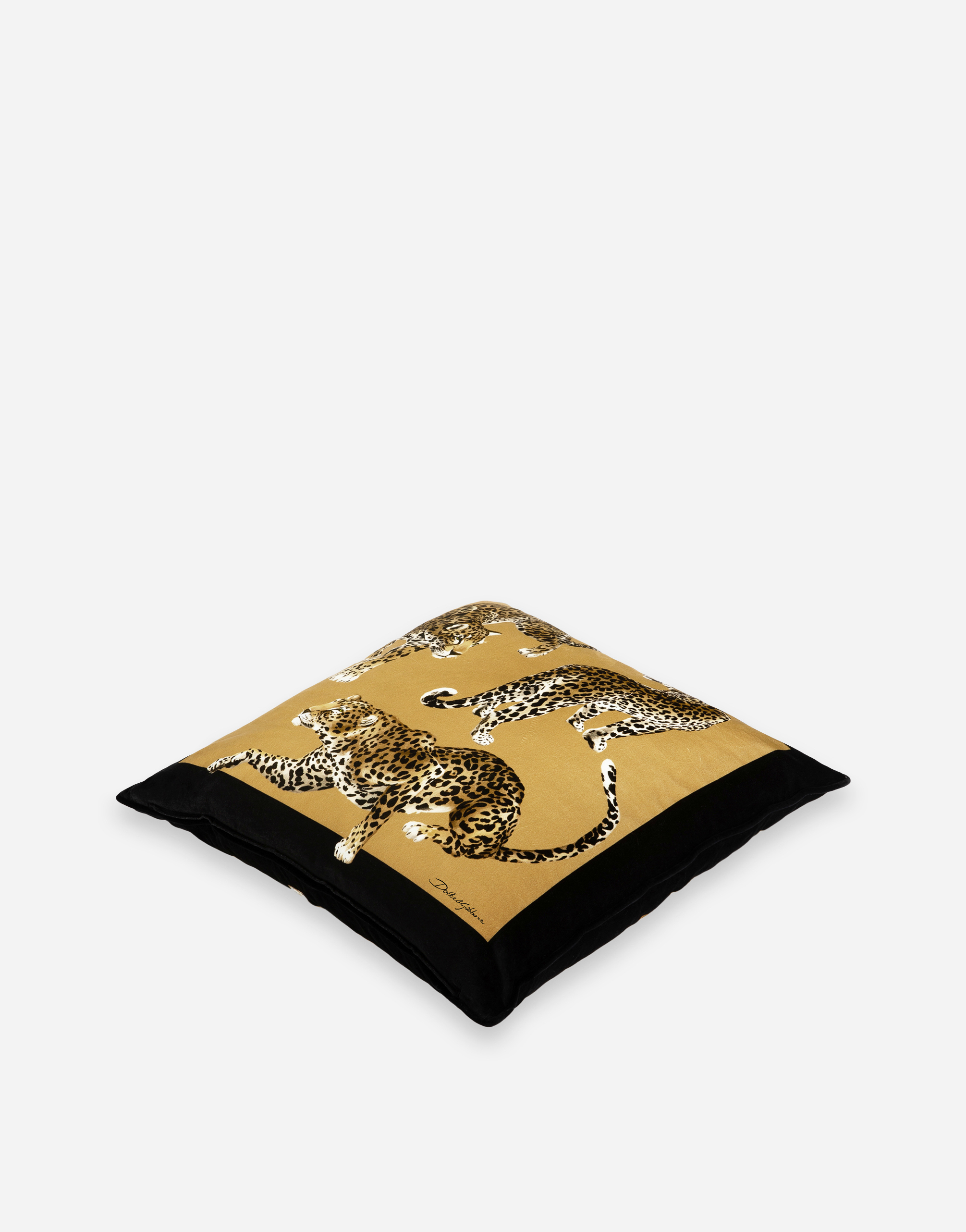 Dolce & Gabbana Velvet Cushion Medium Multicolor Unisex Onesize In Multicolor