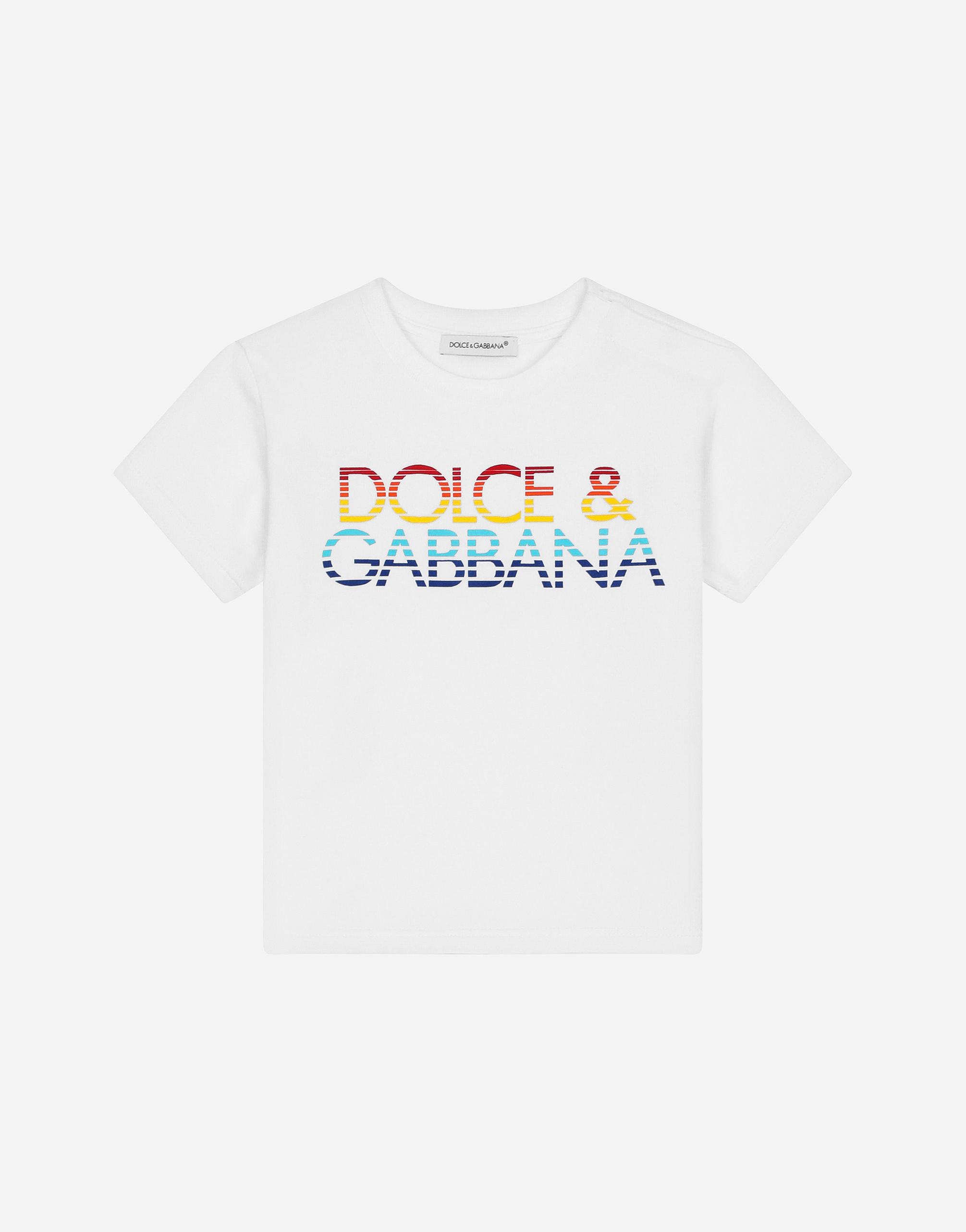 DOLCE & GABBANA JERSEY T-SHIRT WITH LOGO PRINT