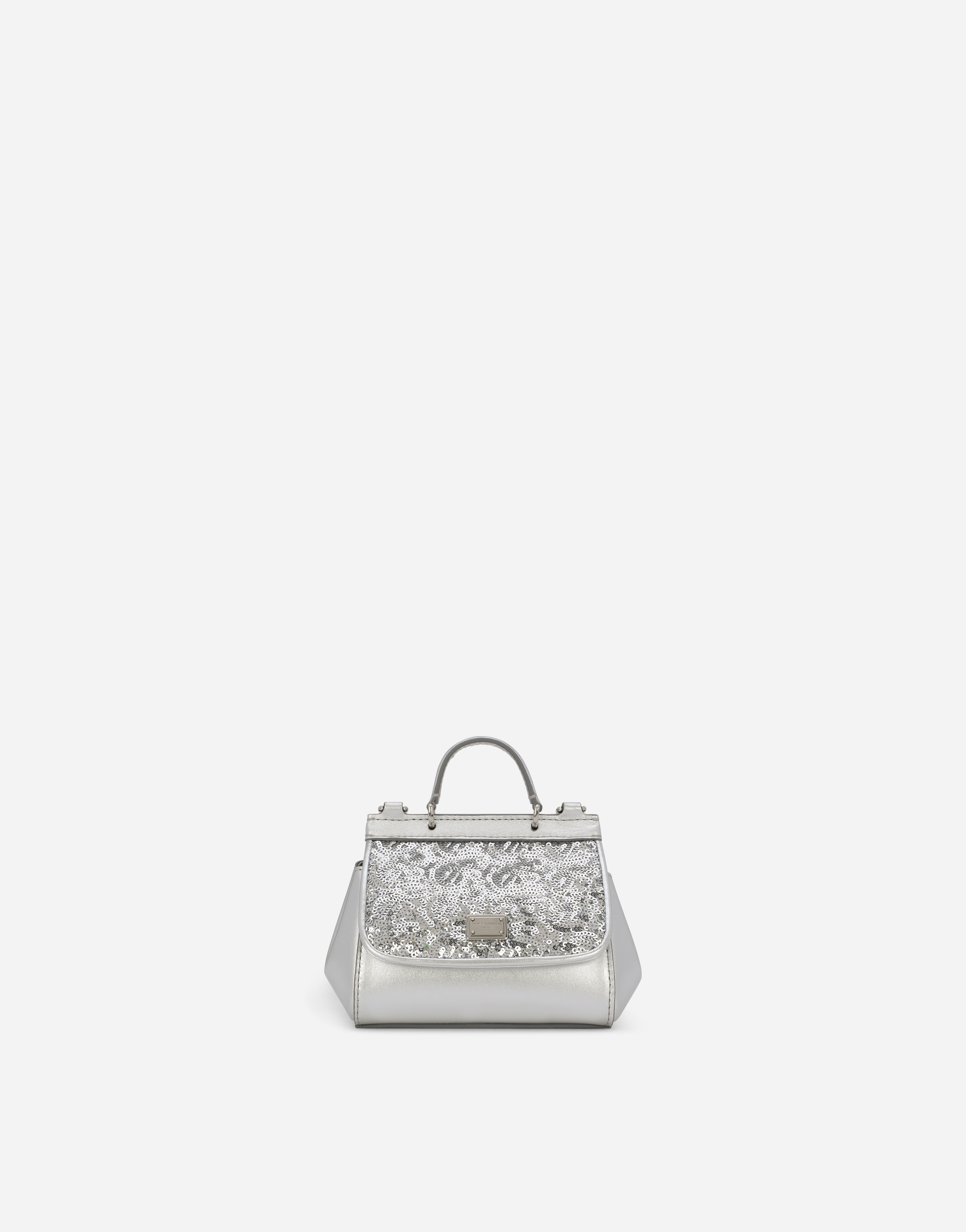 DOLCE & GABBANA FOILED NAPPA LEATHER MINI SICILY BAG