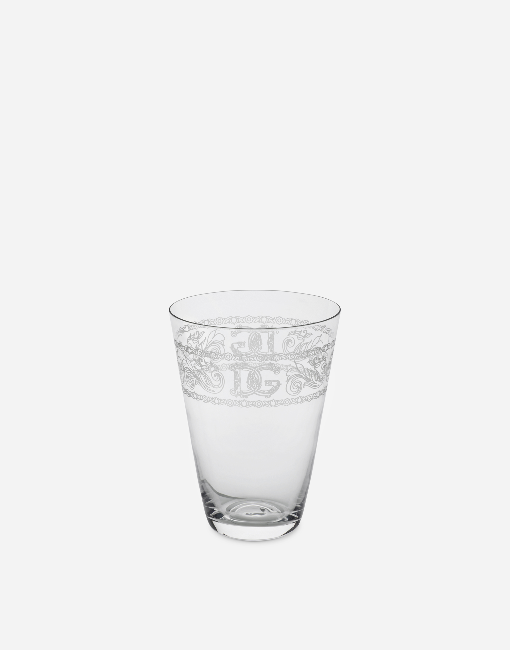 Dolce & Gabbana Set 2 Water Glasses In Multicolor