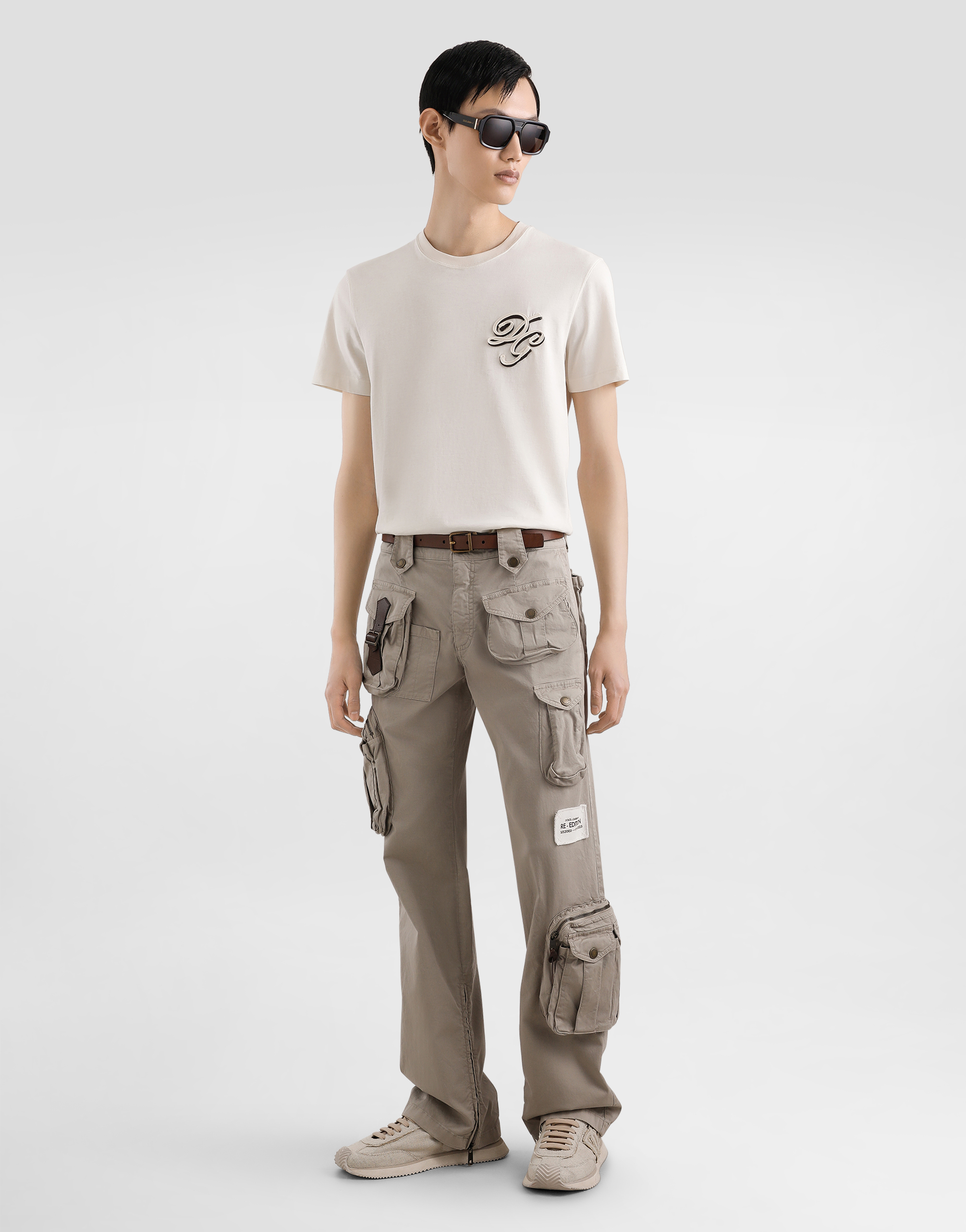 Dolce & Gabbana Cotton Blend Cargo Trousers