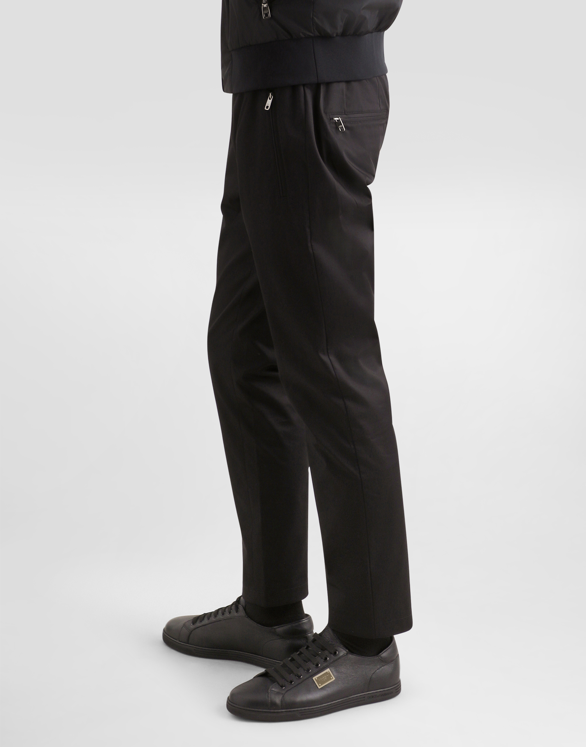 Dolce & Gabbana Stretch Cotton Jogging Pants With Tag In Black