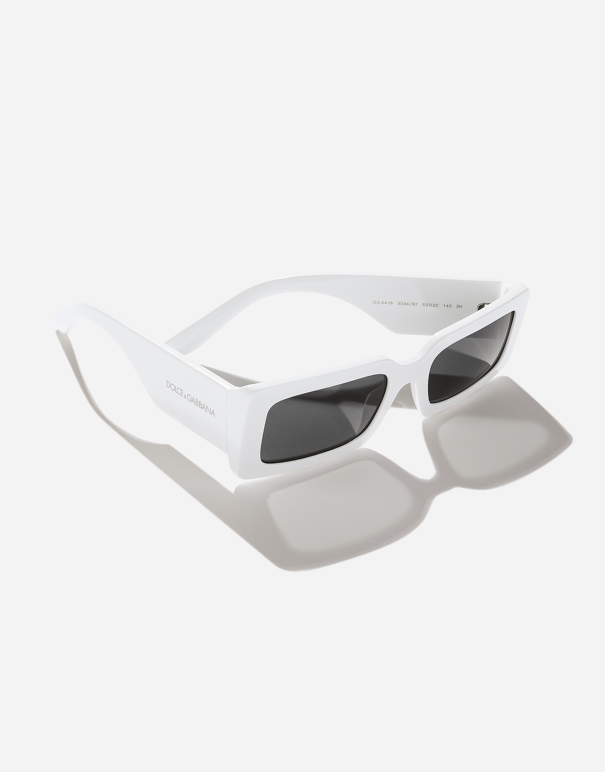 Dolce & Gabbana Womens White Dg6187 Rectangle-frame Injected Sunglasses In Generic