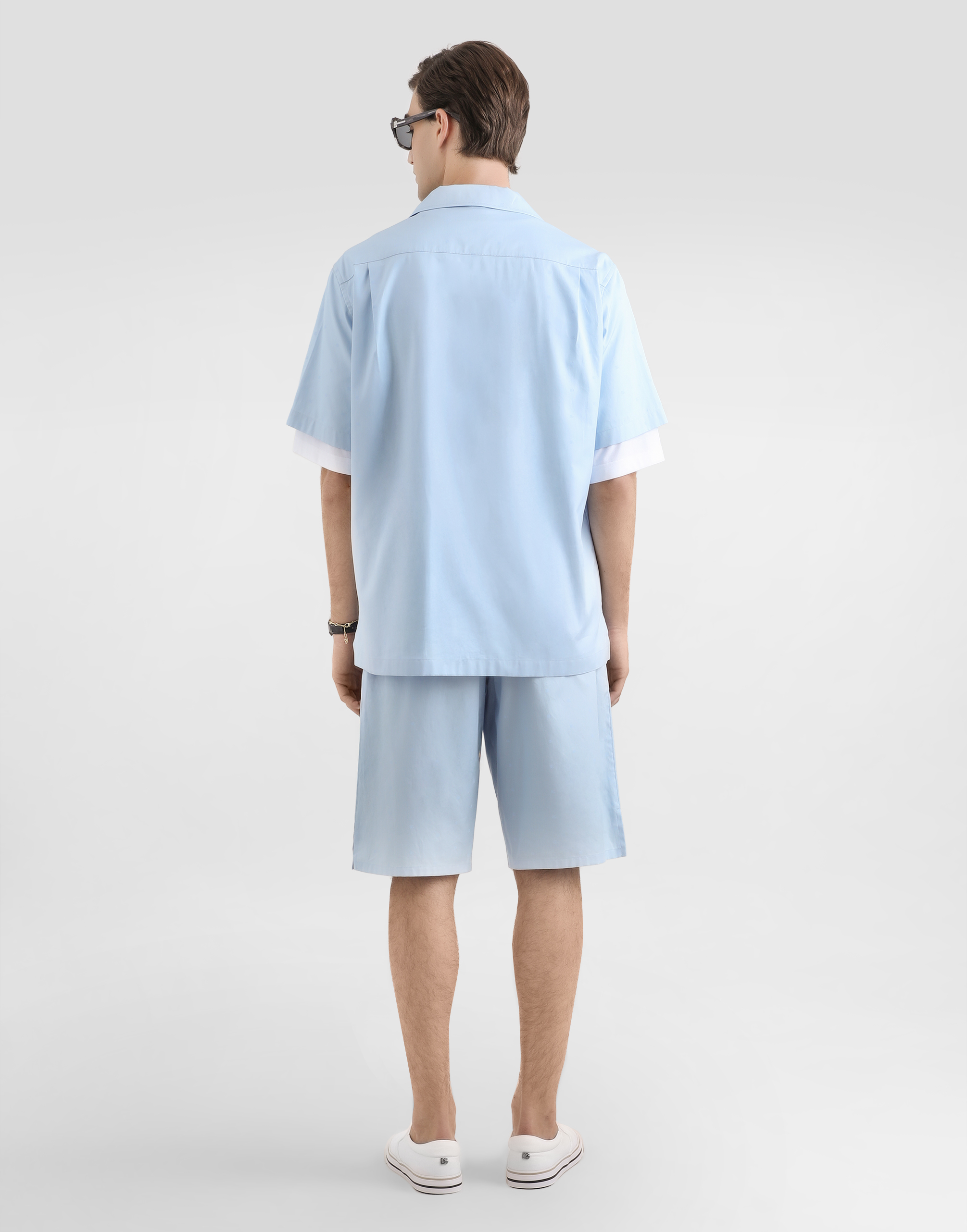 Dolce & Gabbana Men White Cotton Printed Oversized T-shirt In White