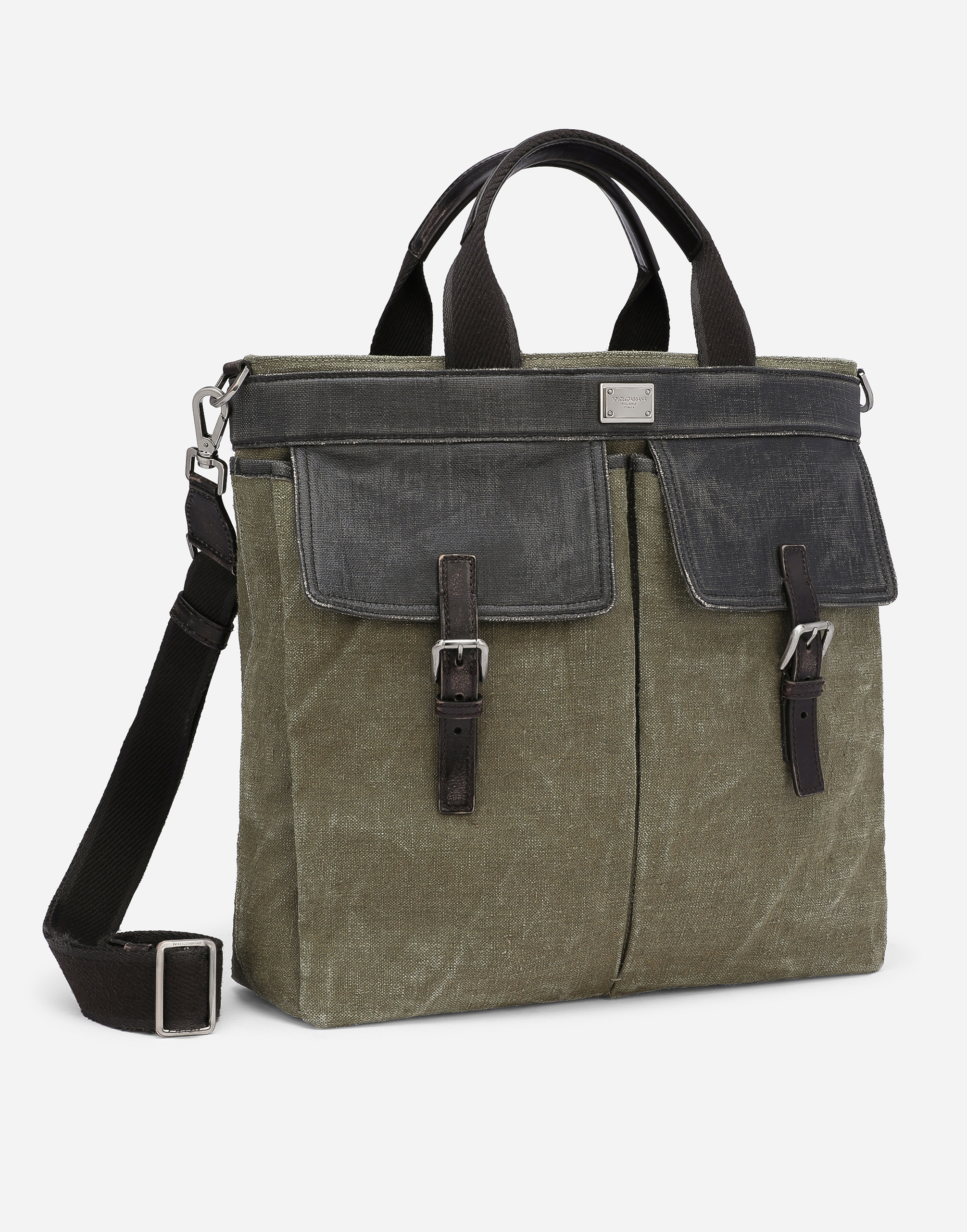 DOLCE & GABBANA CANVAS SHOPPER
