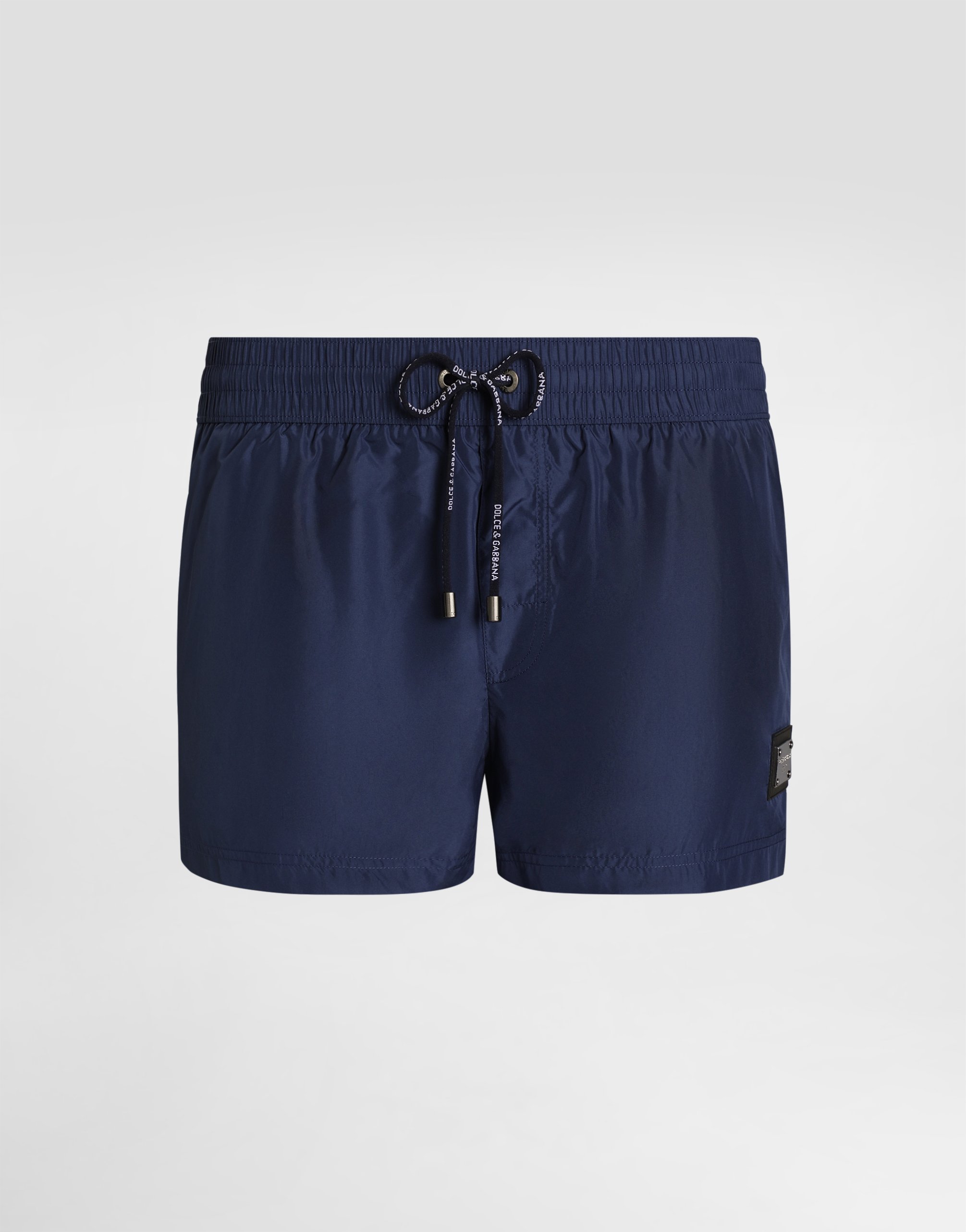 Dolce & Gabbana Boxer Corto - Man Beachwear Blue Fabric