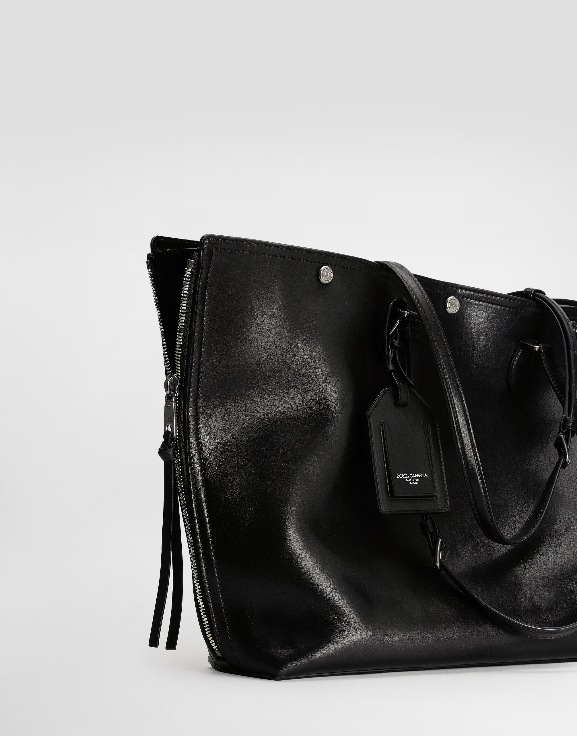 Atene calfskin shopping bag