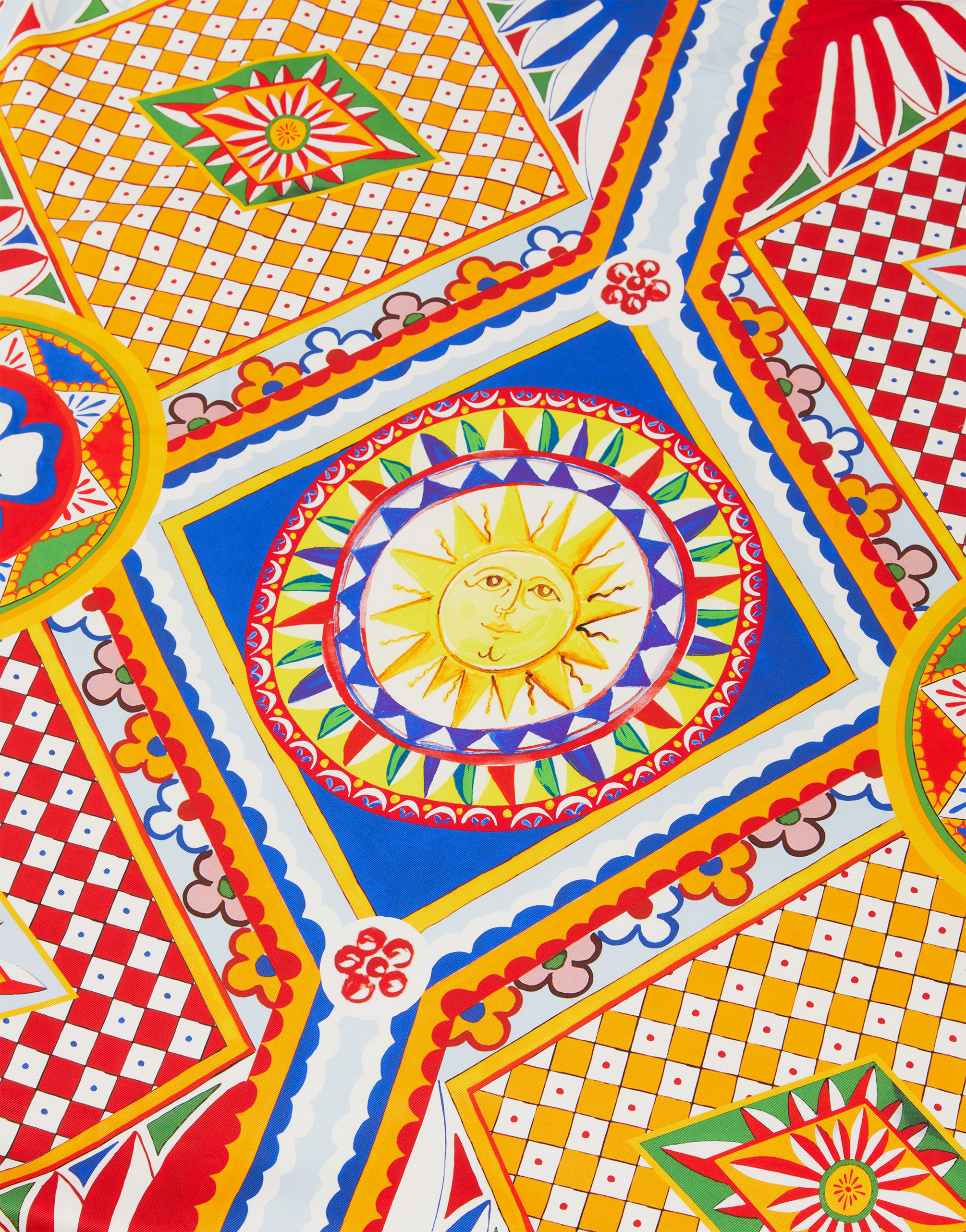 Dolce & Gabbana Silk Quilt Blanket In Multicolor