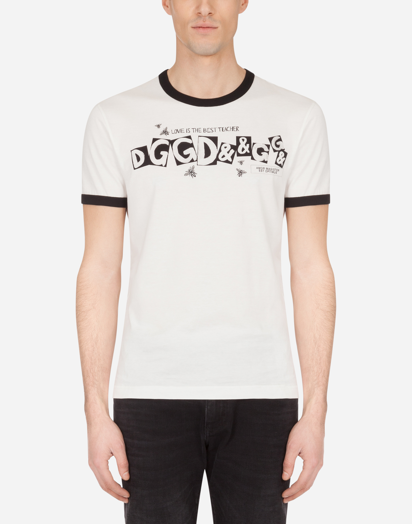 Dolce & Gabanna Viscose Neck Logo T-shirt - Hionidis Mankind