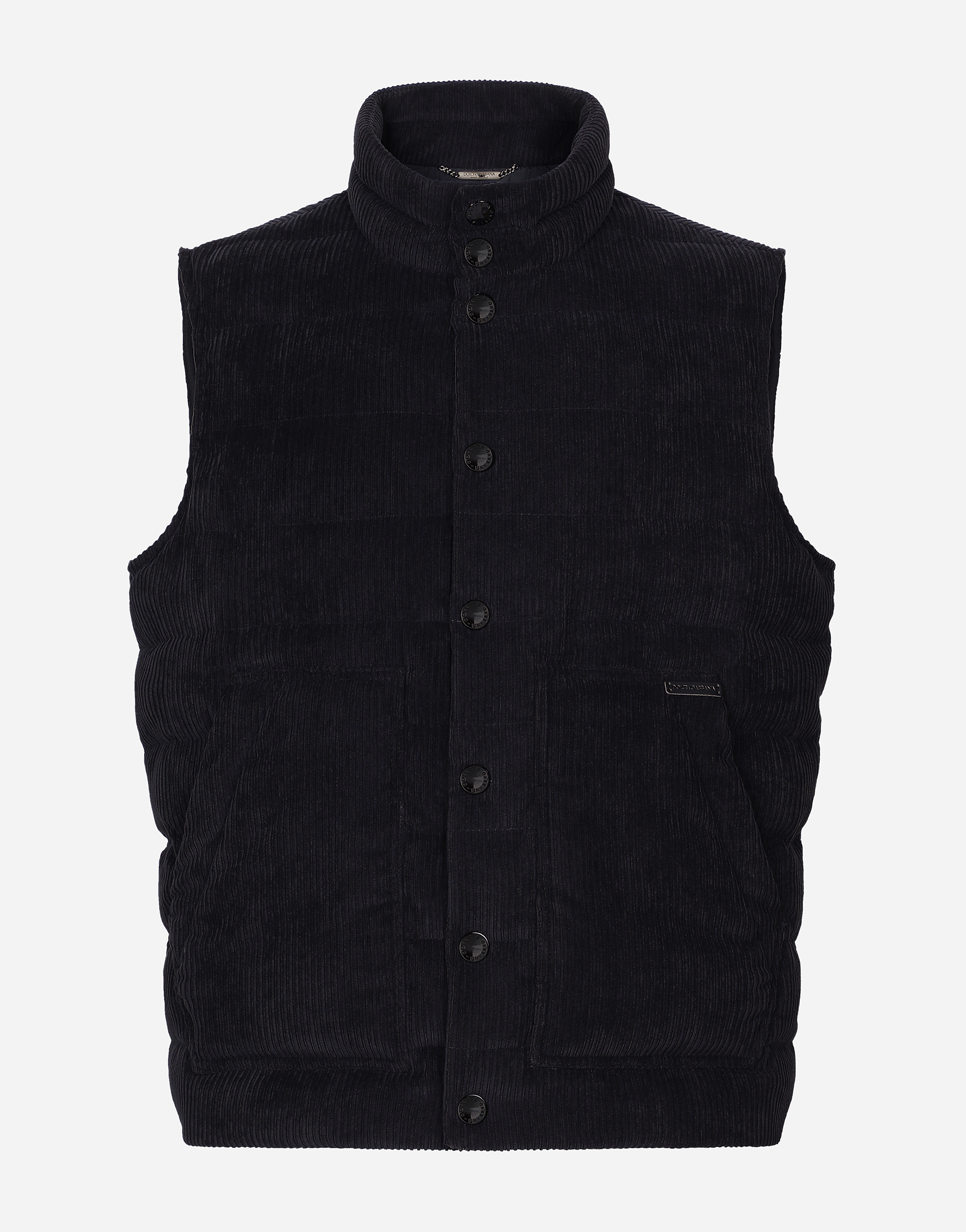 Dolce & Gabbana Padded Lined Vest - Man Coats And Jackets Black