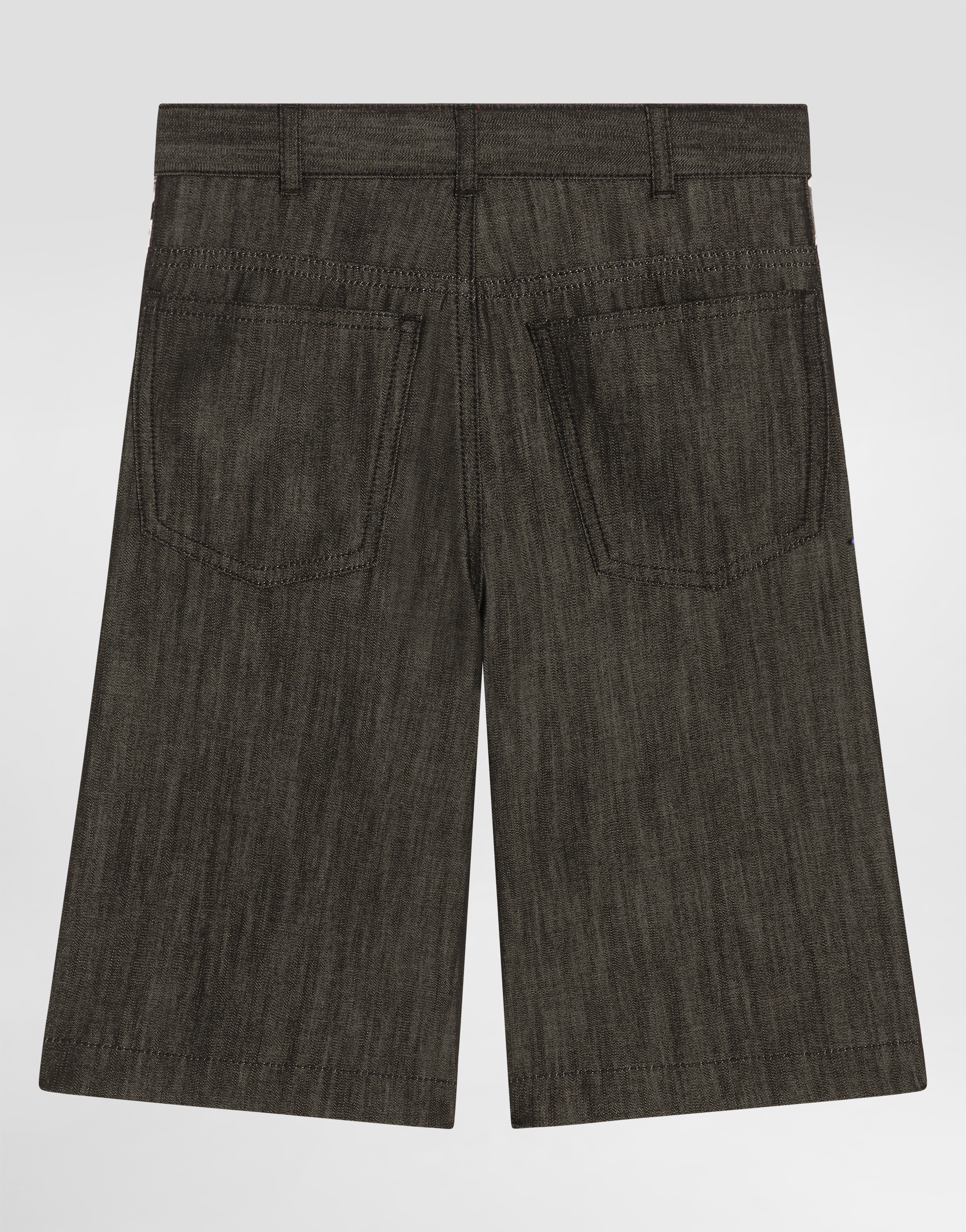 Dolce & Gabbana Majolica-print Denim Bermuda Shorts