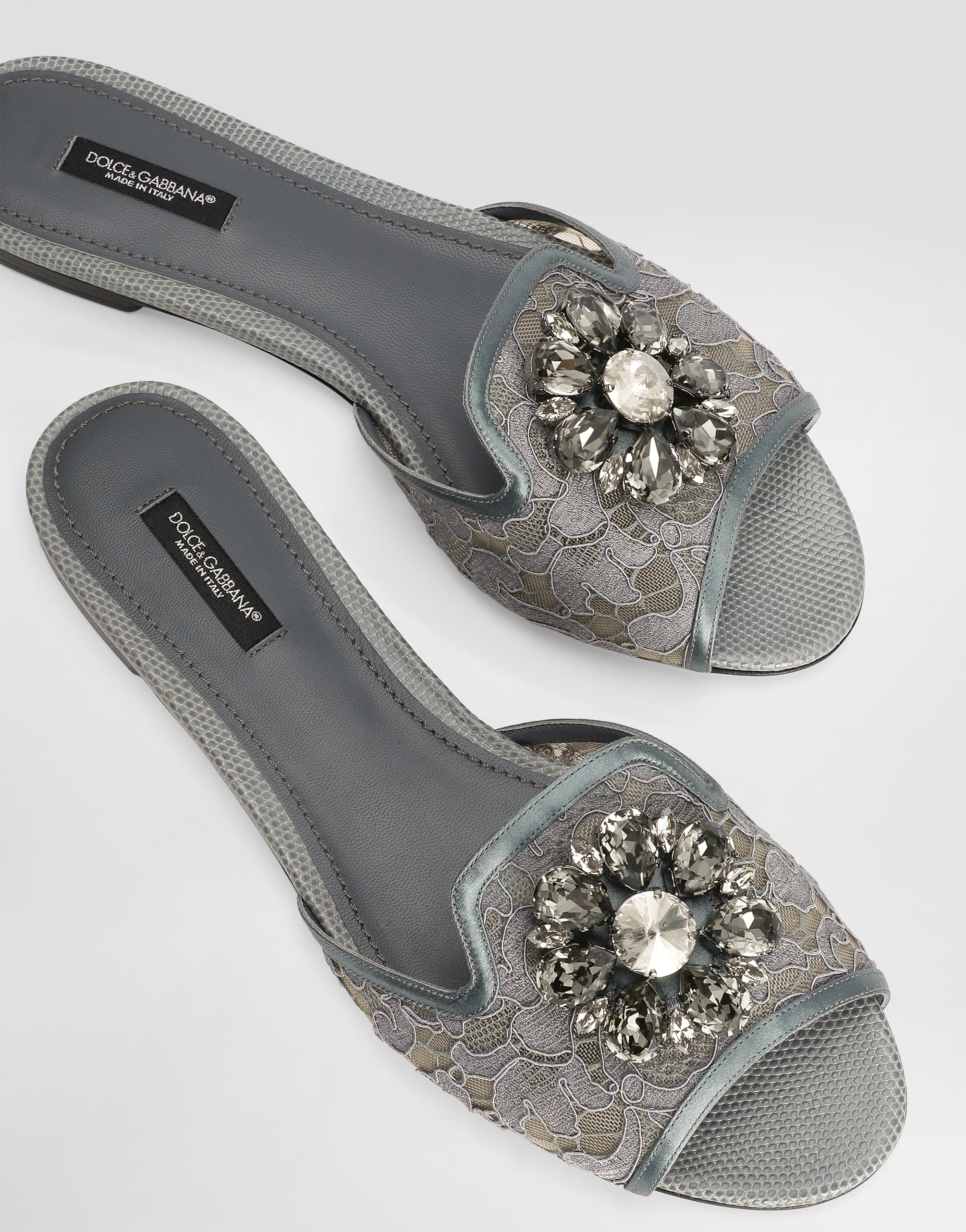 Lace slides with crystals