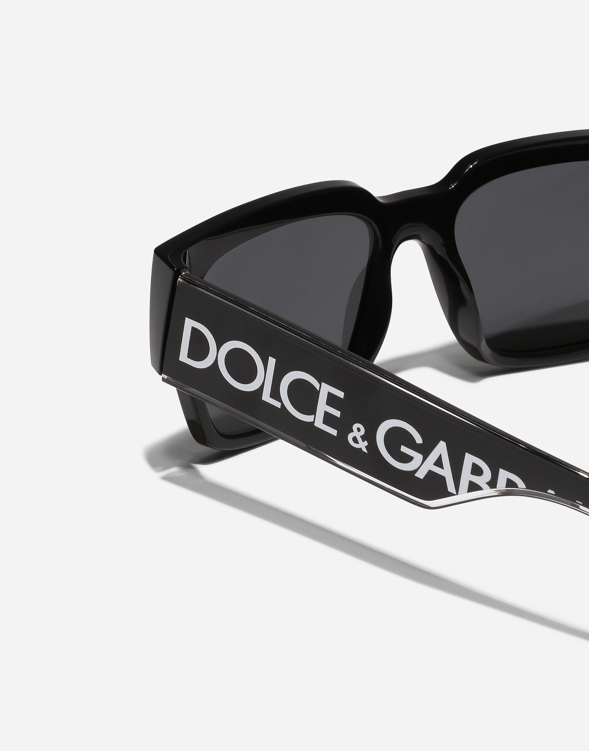 Shop Dolce & Gabbana Dg Elastic Sunglasses In Black