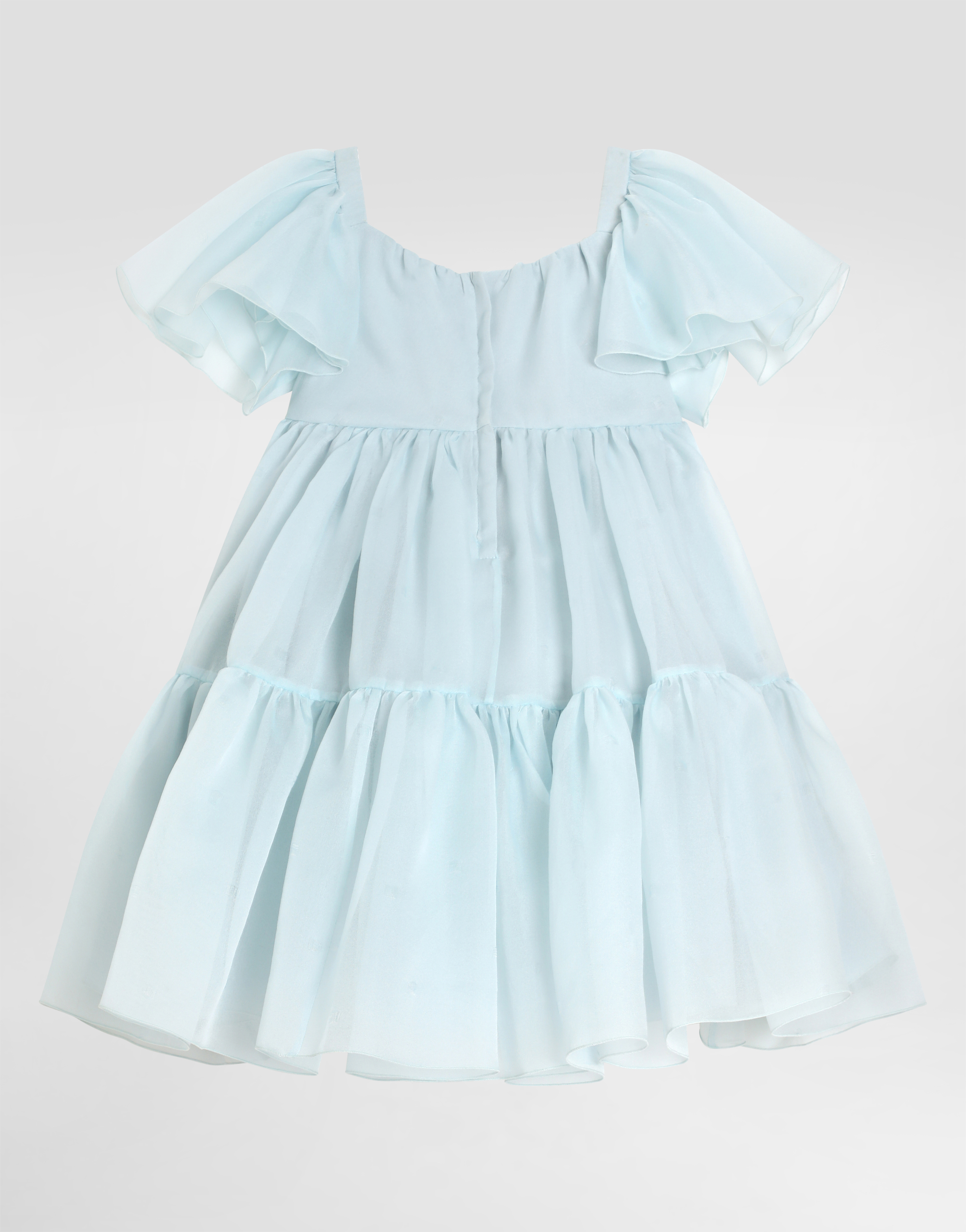  Dolce & Gabbana Organza Dress - Frau Kleider Azure 4 Years 