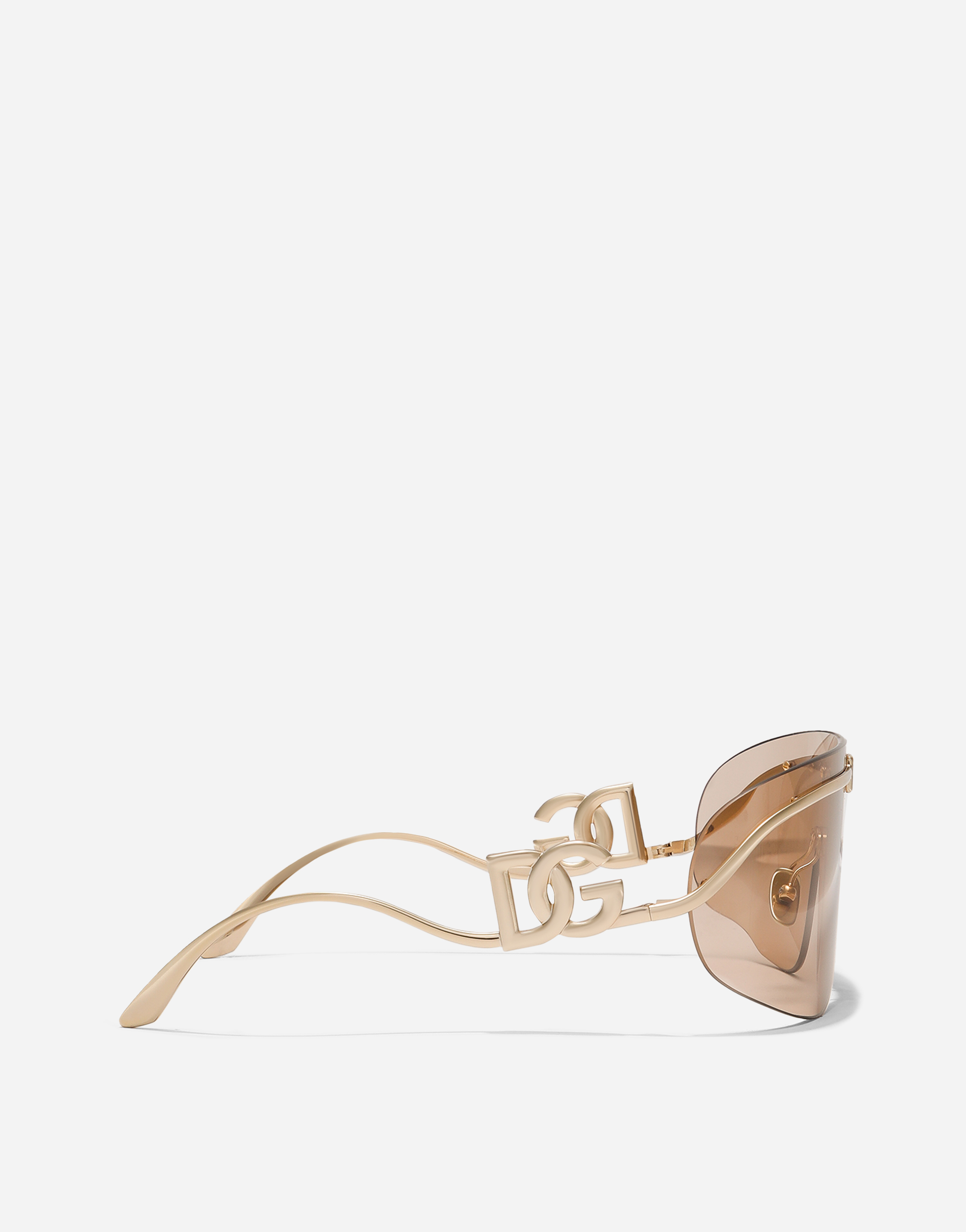 Dolce & Gabbana Statement Sunglasses In Gold