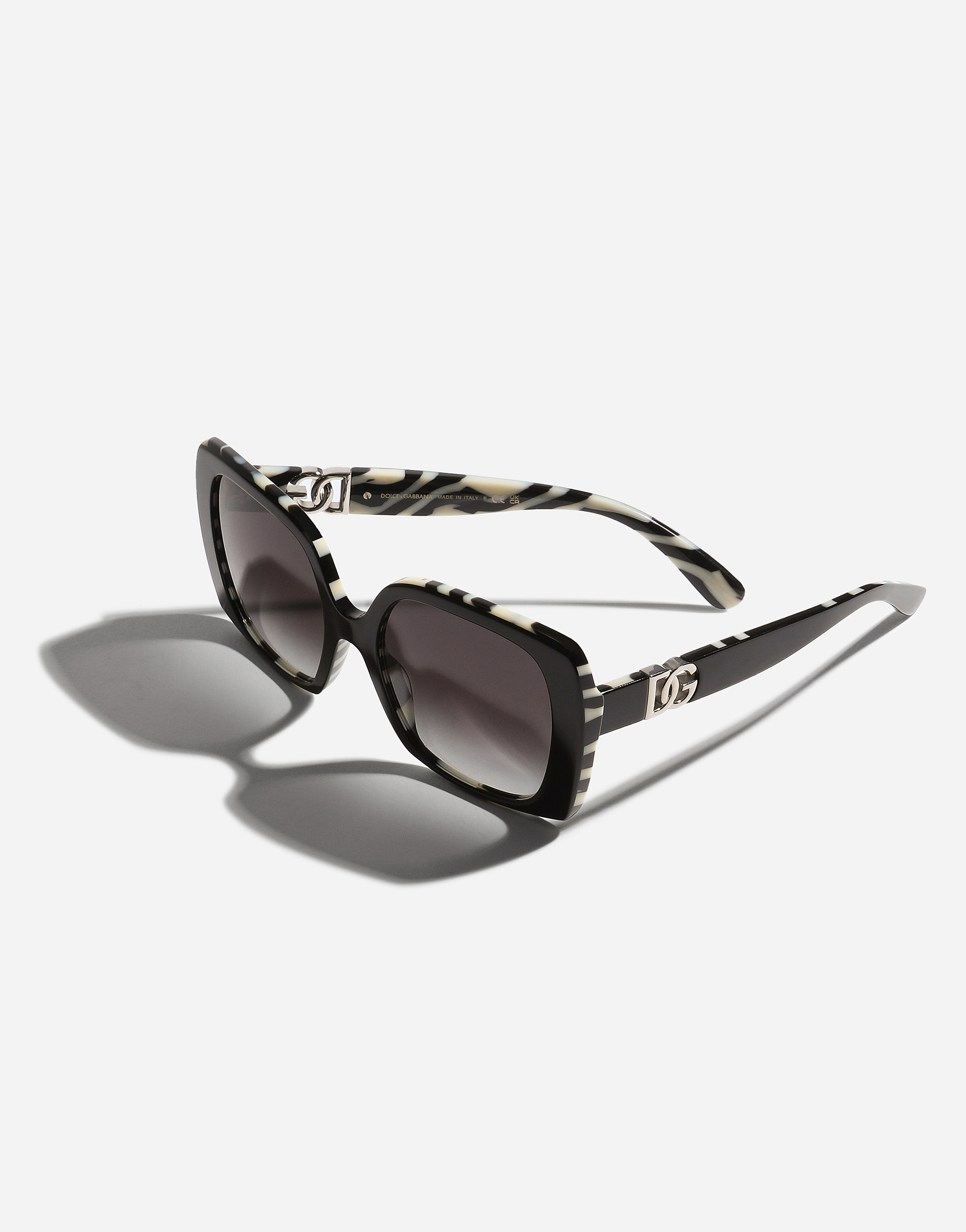Dolce & Gabbana Dg Allure Sunglasses In Black On Zebra