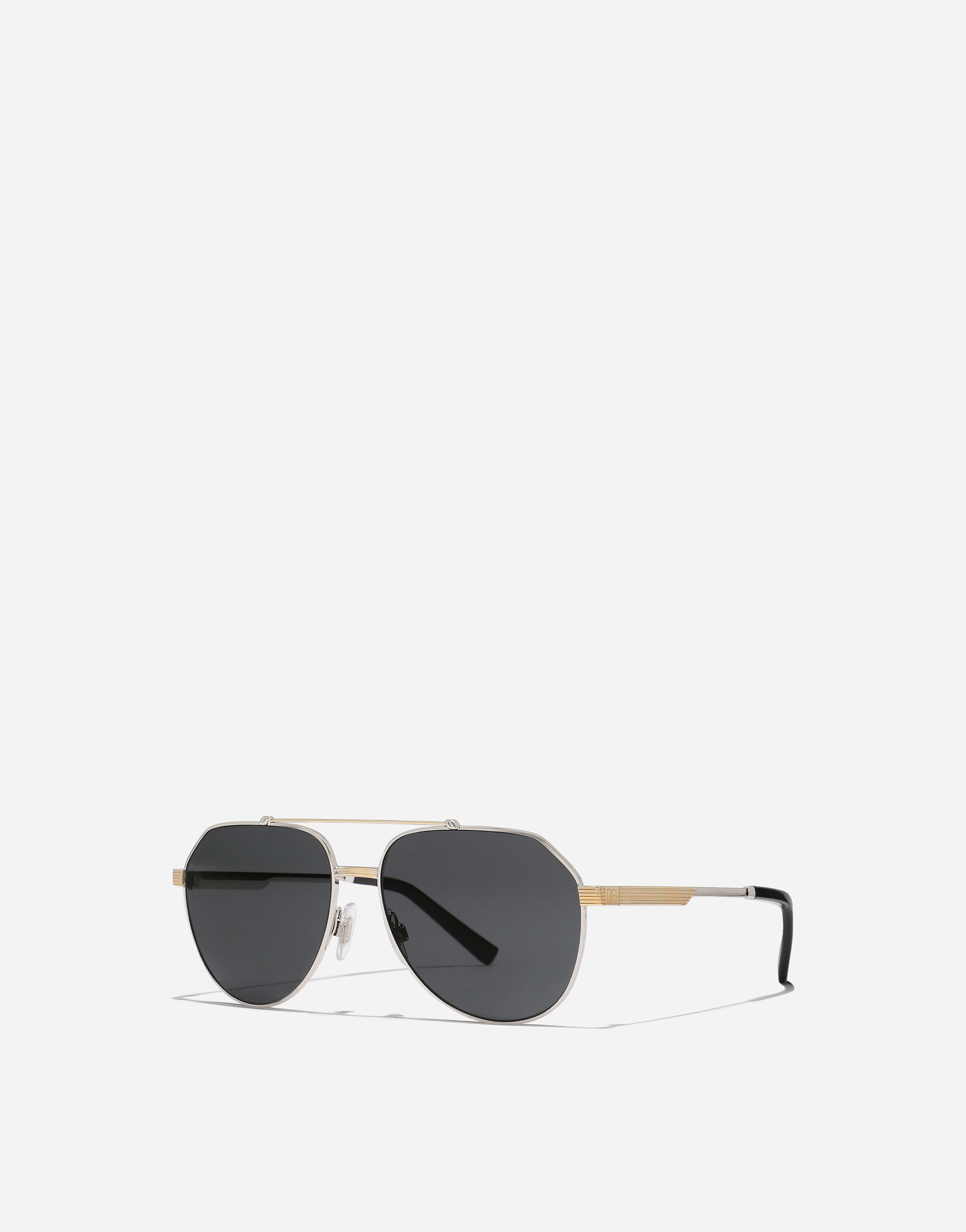 Shop Dolce & Gabbana Gros Grain Sunglasses In Black