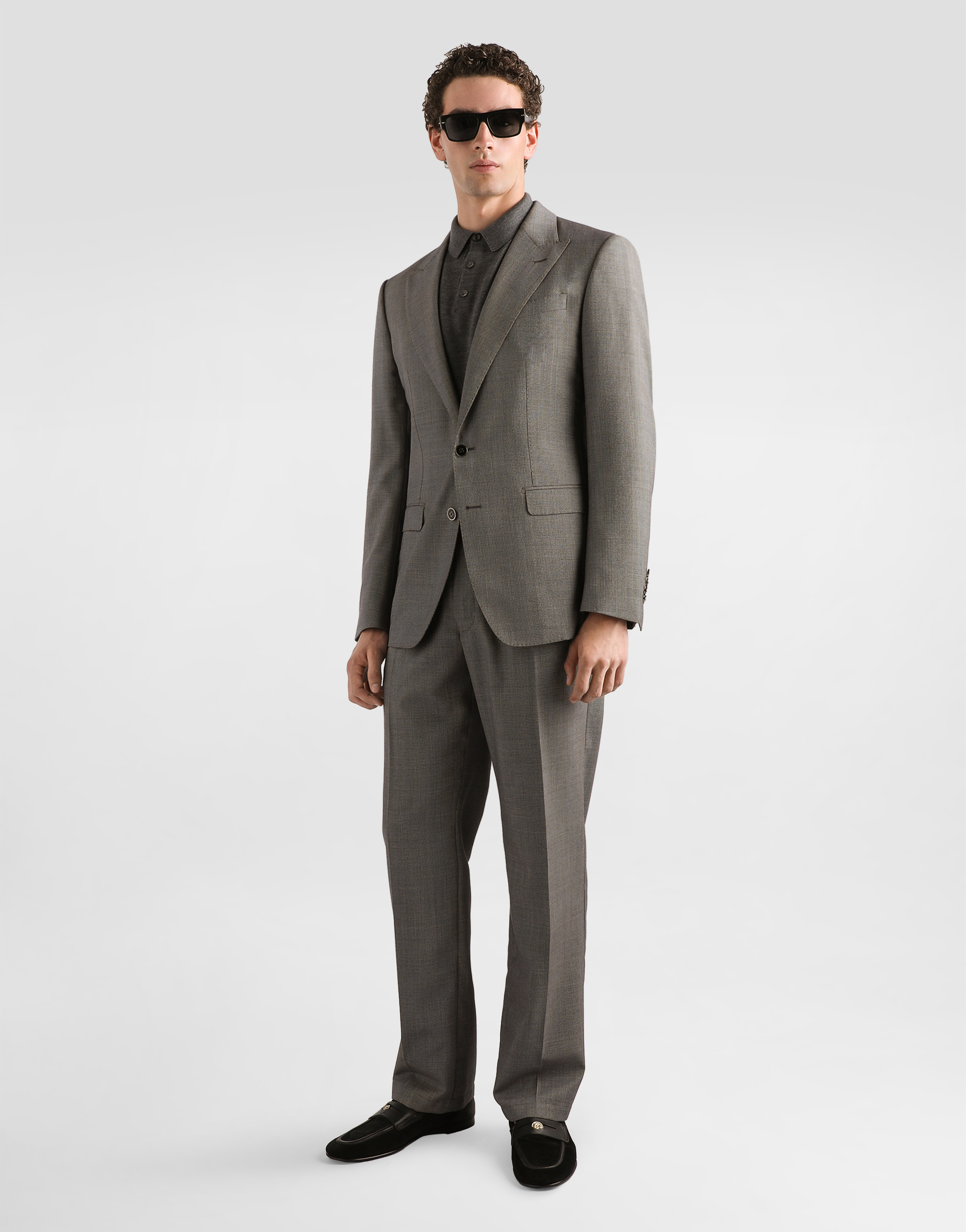 Dolce & Gabbana Virgin Wool Polo Shirt - Mann Strickwaren Grau 50 