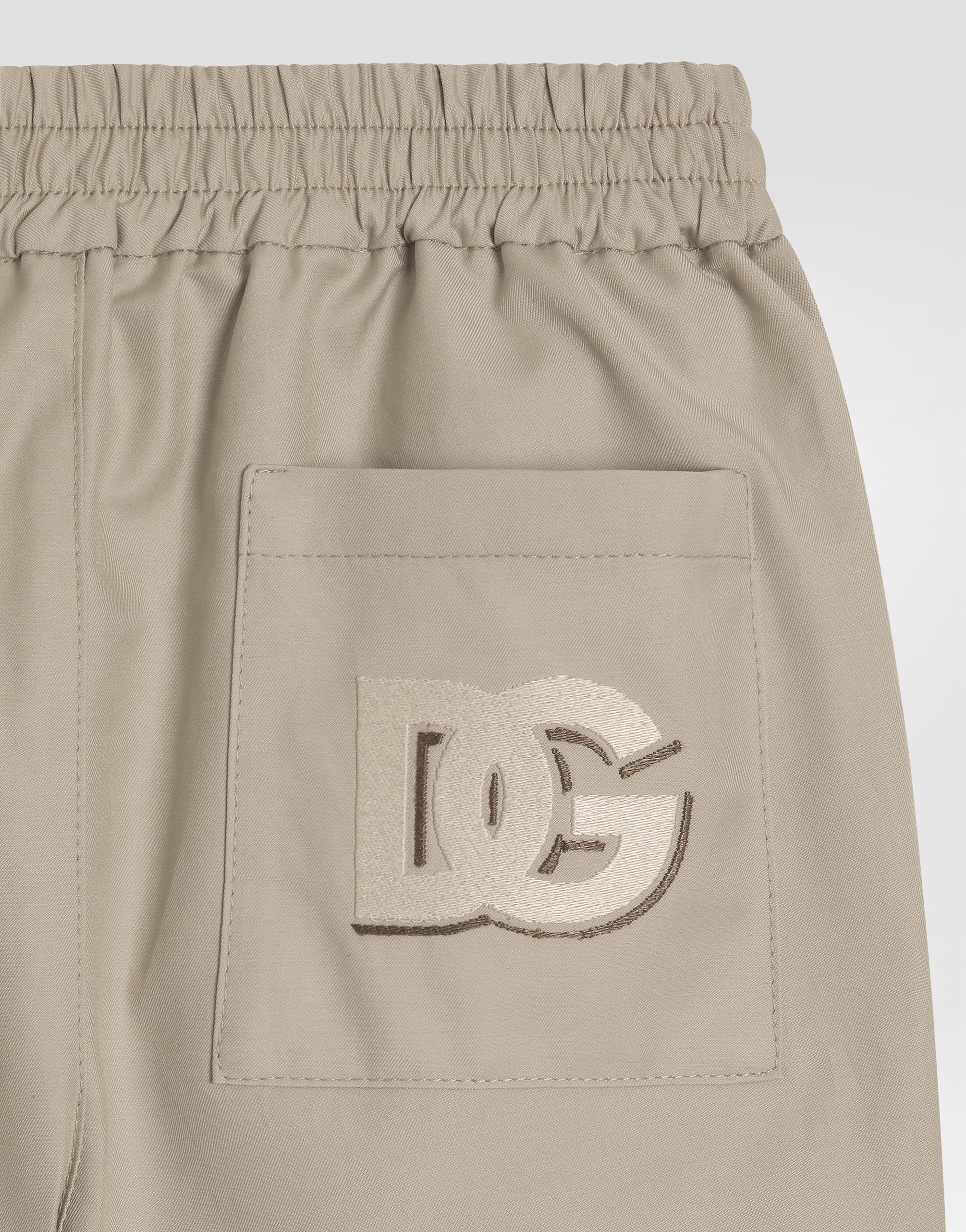 Gabardine shorts with DG logo