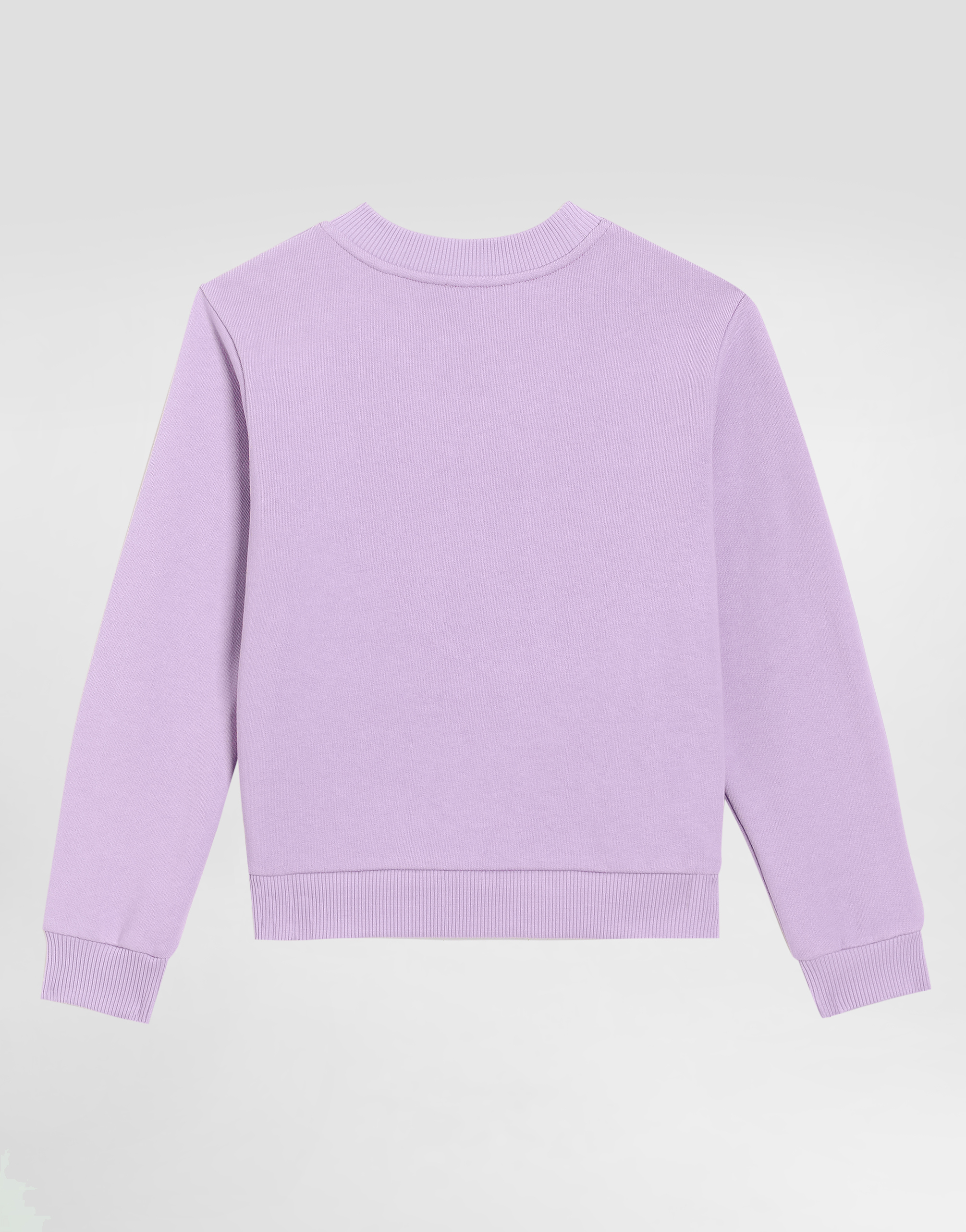 Dolce & Gabbana Round-neck Sweatshirt With Branded Tag In Lilac