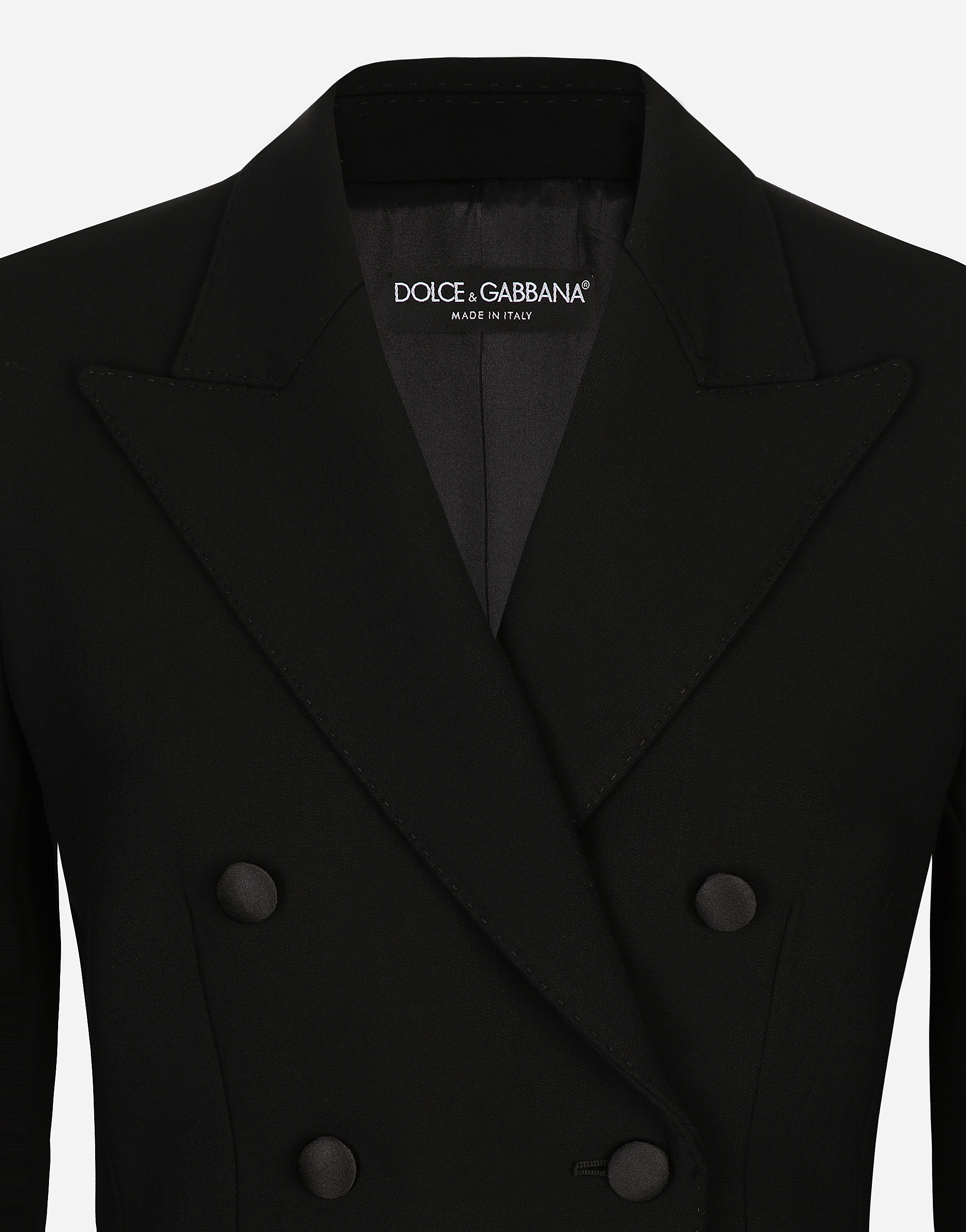 Double-breasted wool Dolce jacket with padded sides