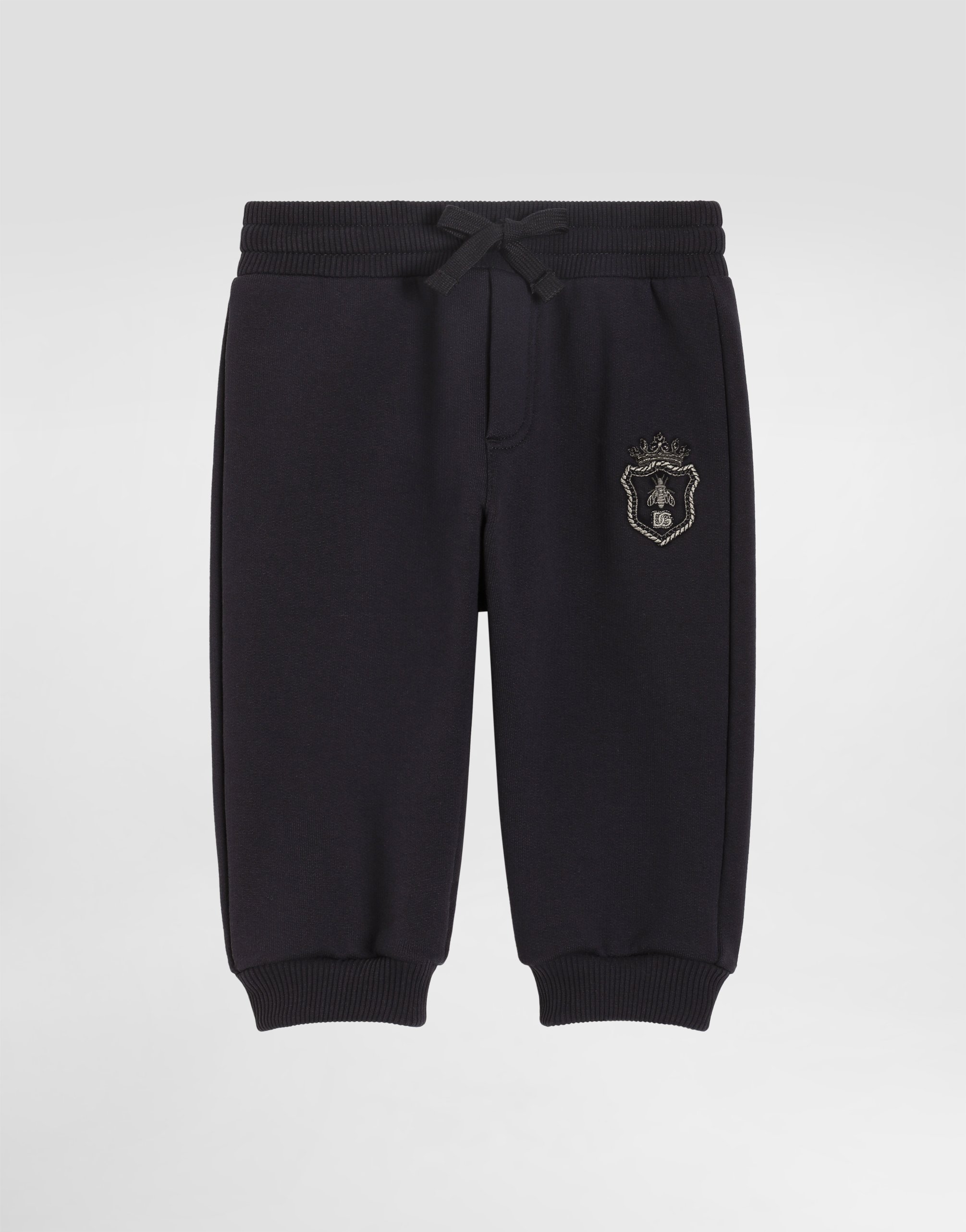 Fleece trousers with patch