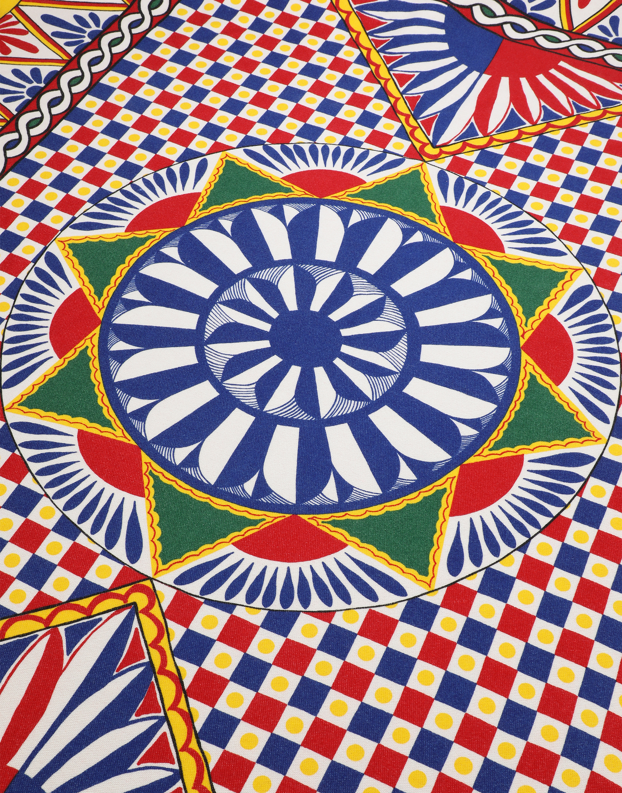 Dolce & Gabbana Cashmere Jacquard Blanket In Multicolor