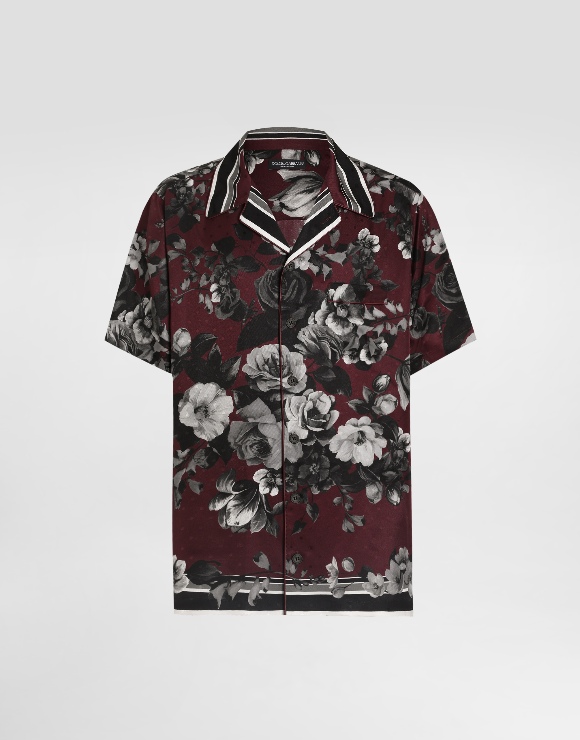 Peony ramage-print hawaii twill shirt in Multicolor for Men