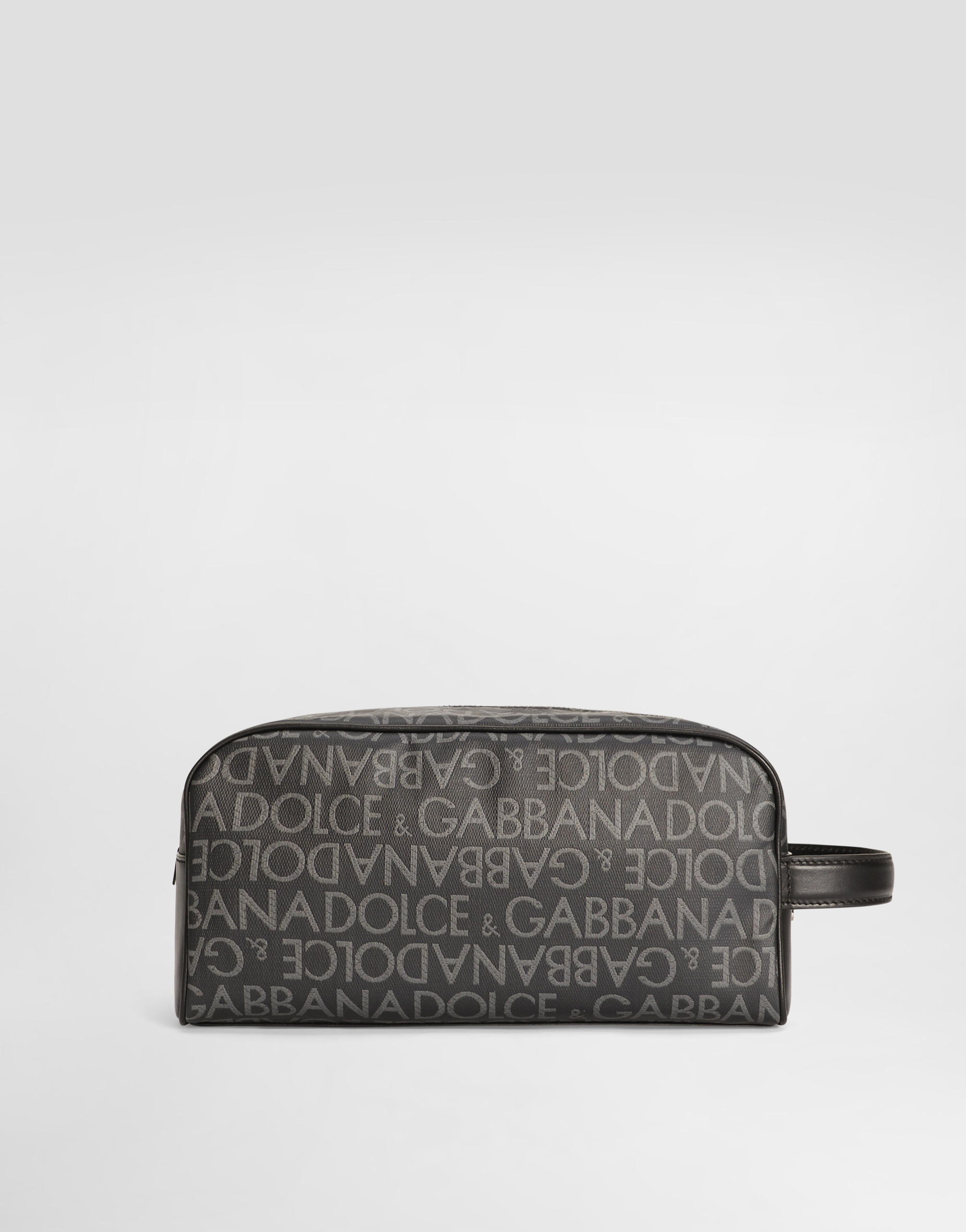  Dolce & Gabbana Coated Jacquard Toiletry Bag - Man Wallets And Small Leather Goods Multi-colored Fabric Onesize 