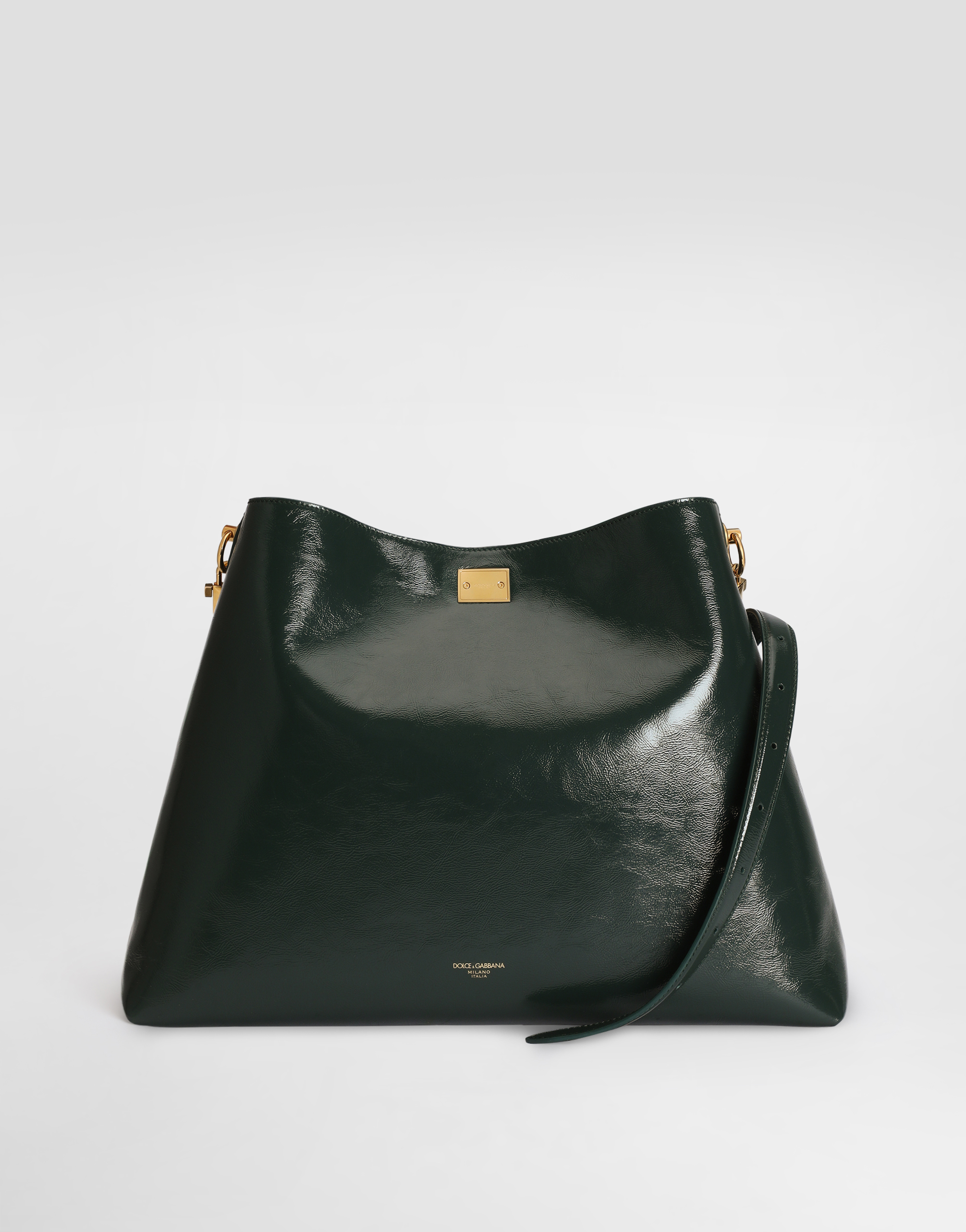  Dolce & Gabbana Large Vittoria Calfskin Shoulder Bag - Mujer Bolsos Al Hombro Y Bandoleras Verde Onesize 