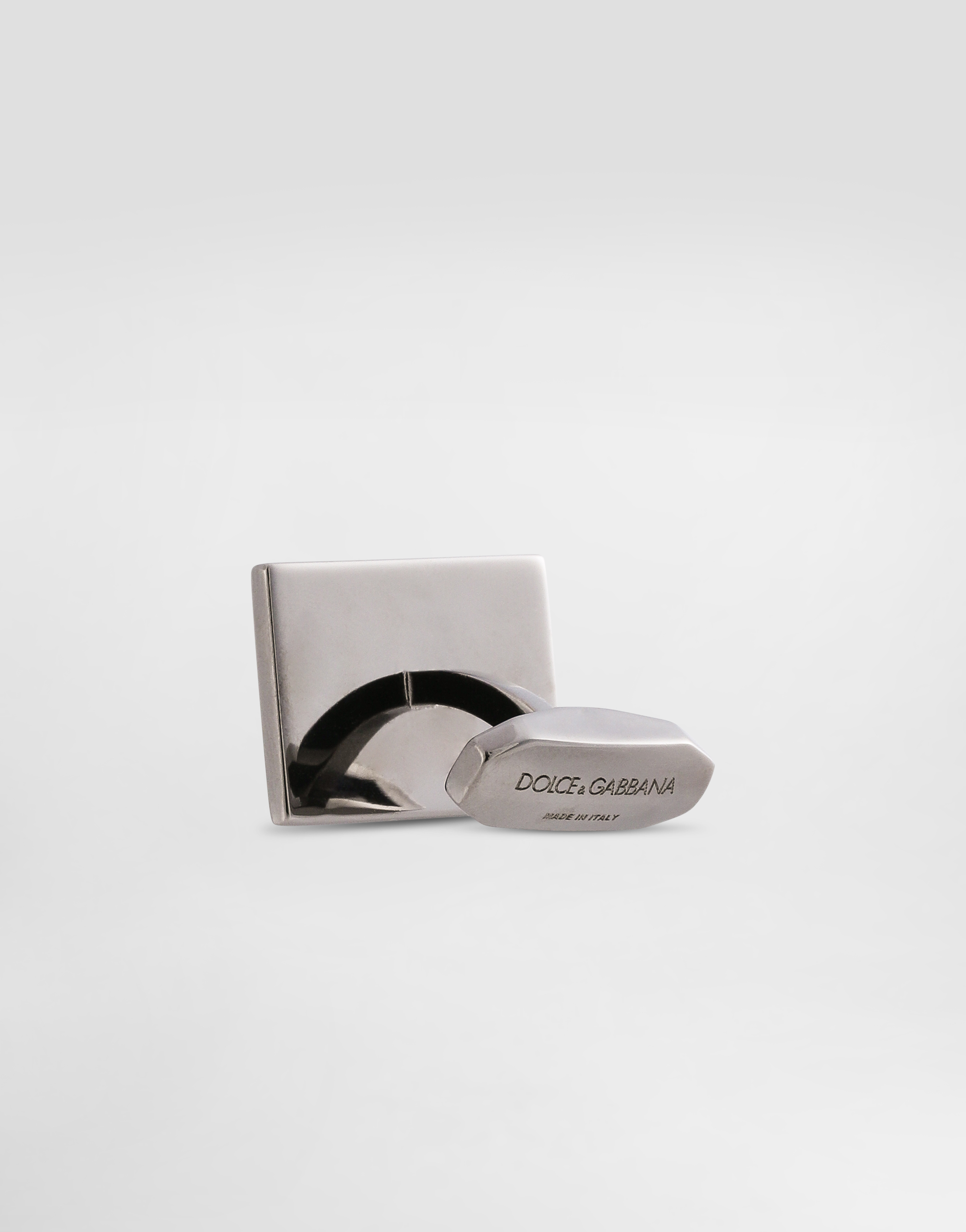 Dolce & Gabbana Enameled Cufflinks With Logo In Red