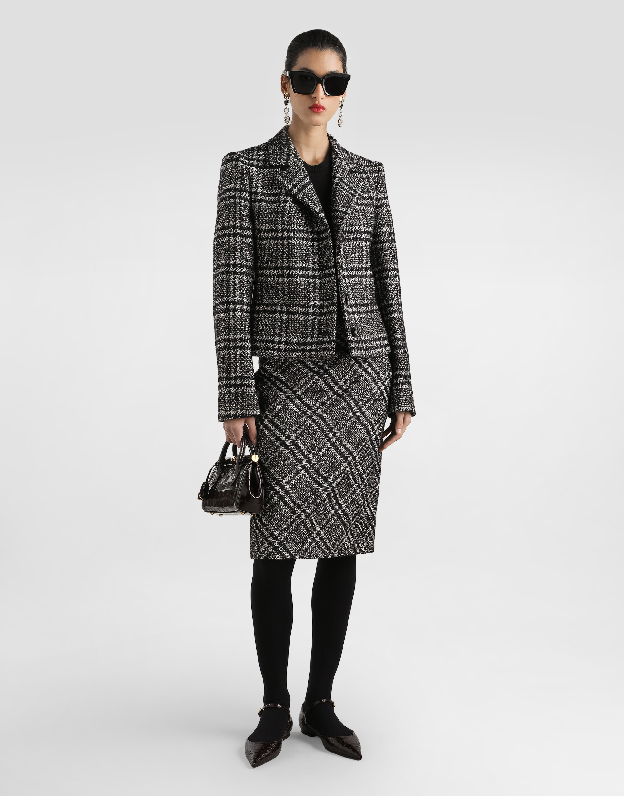 Marlene day mini handbag in polished alligator