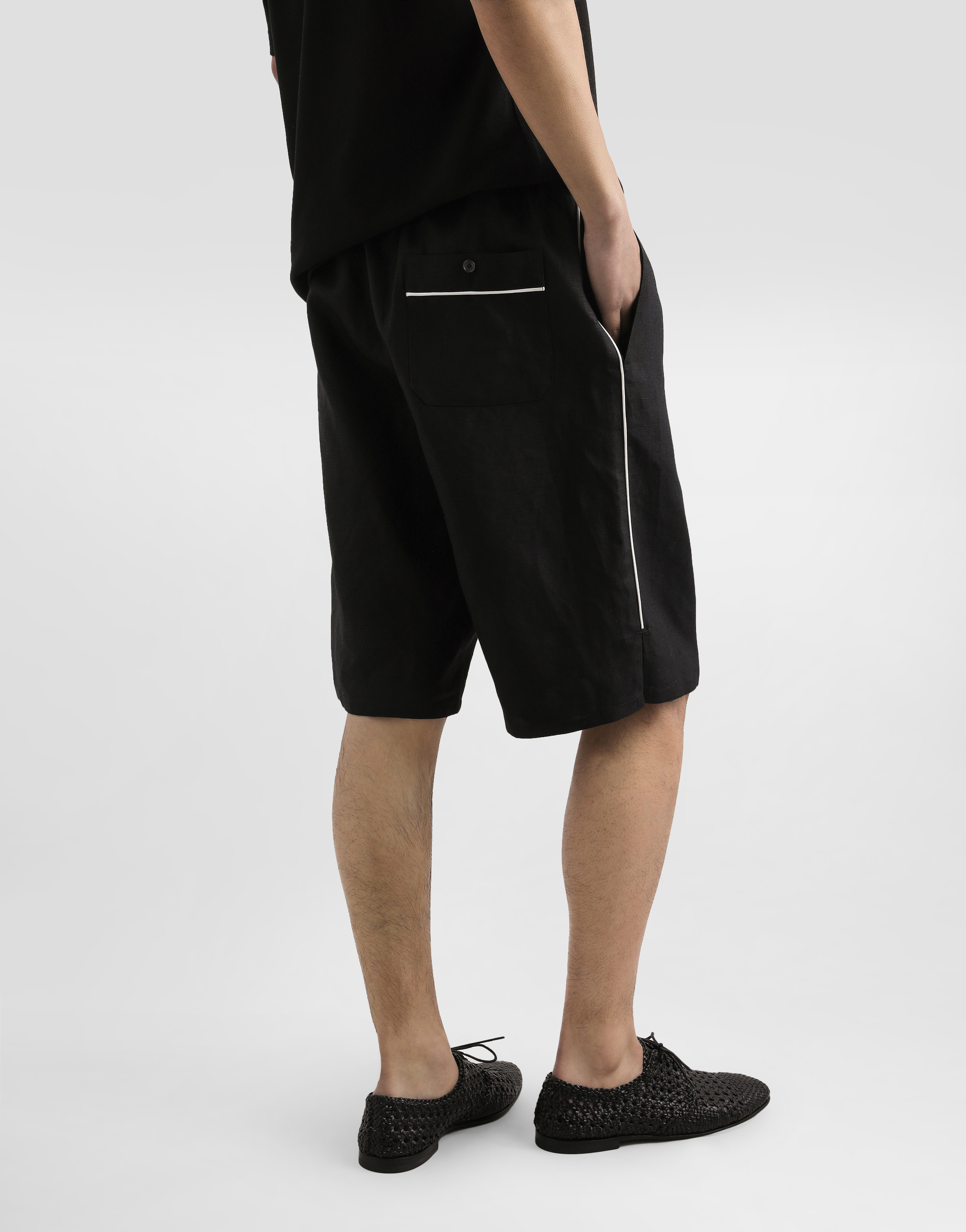 Linen fabric shorts