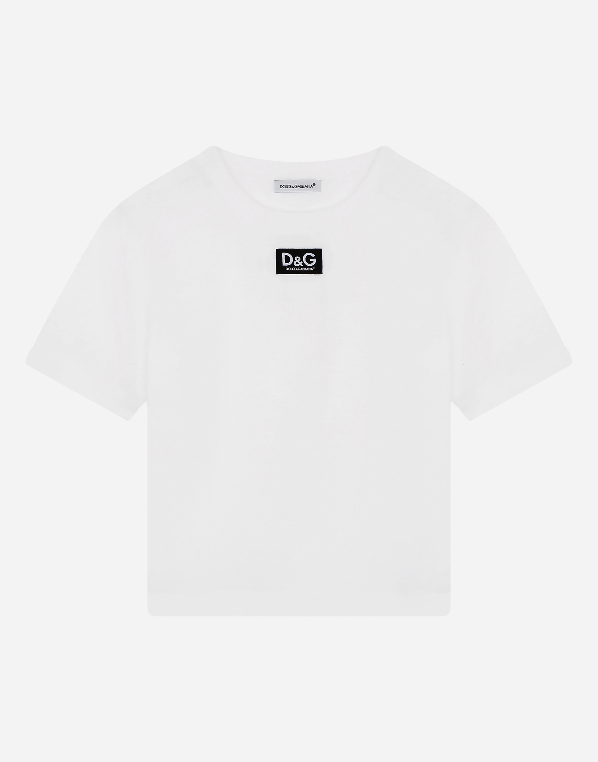 DOLCE & GABBANA JERSEY T-SHIRT WITH DG LOGO