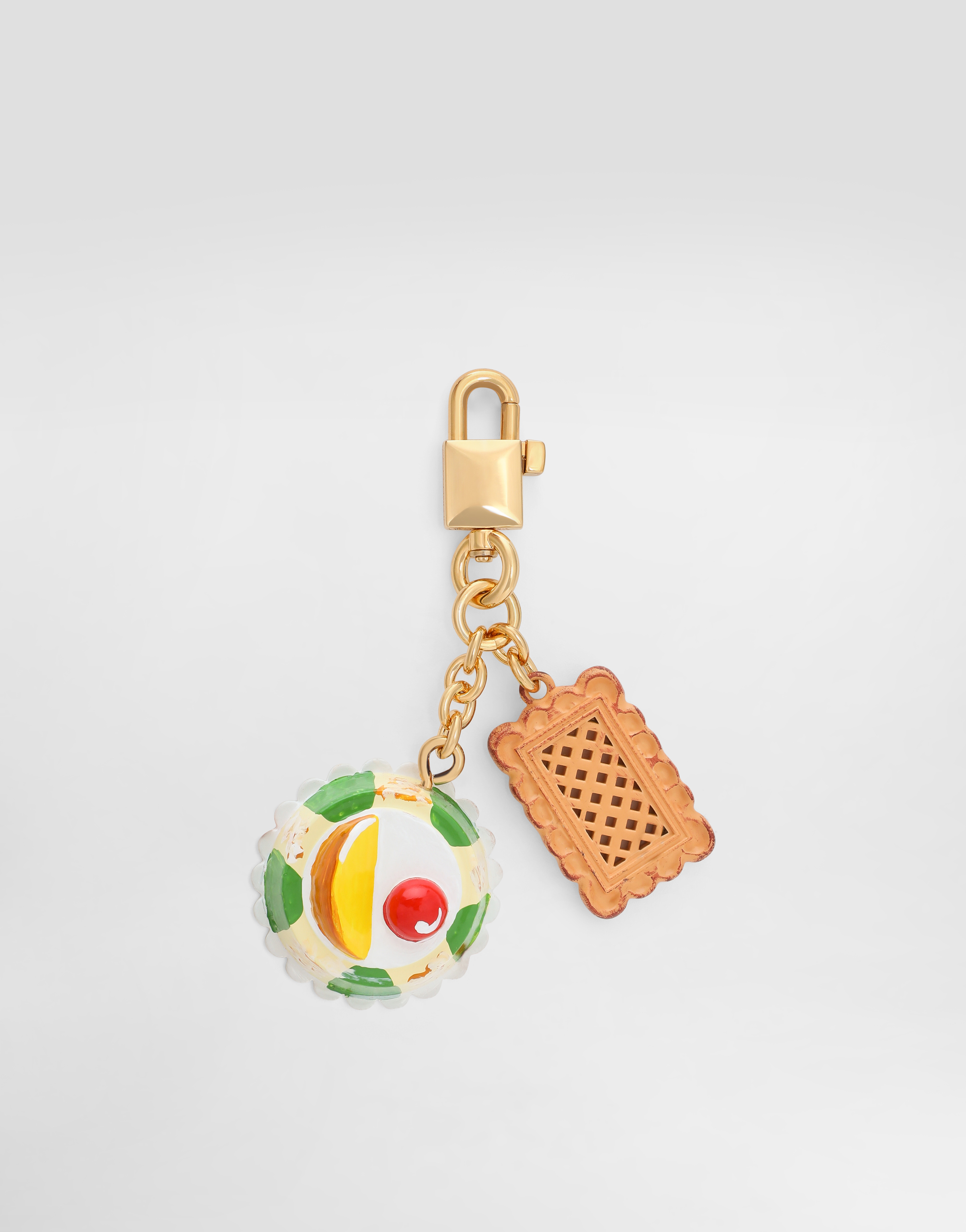 Dolce & Gabbana Cassatina Keychain Charm In Multi