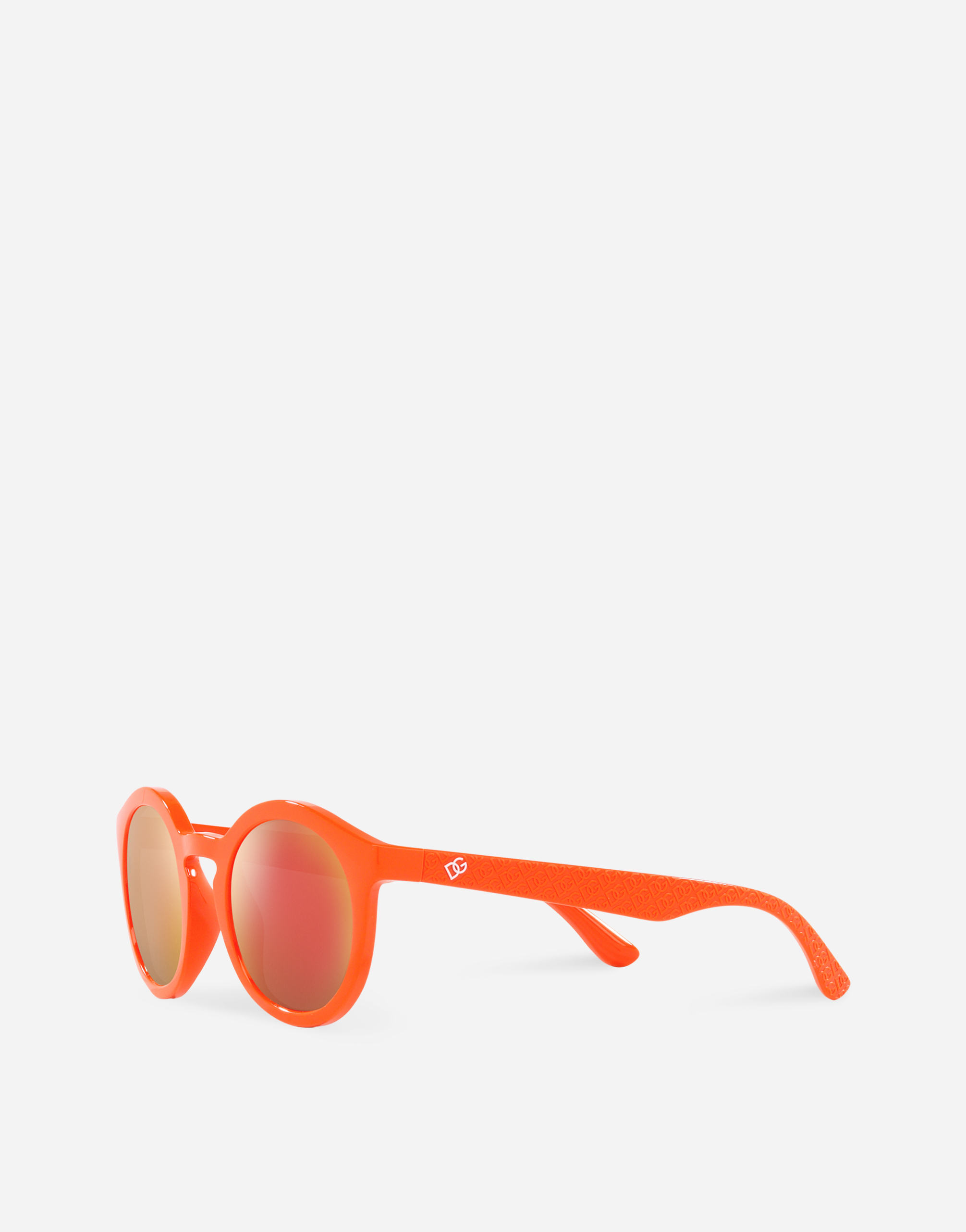 Shop Dolce & Gabbana Gamers Sunglasses In Orange
