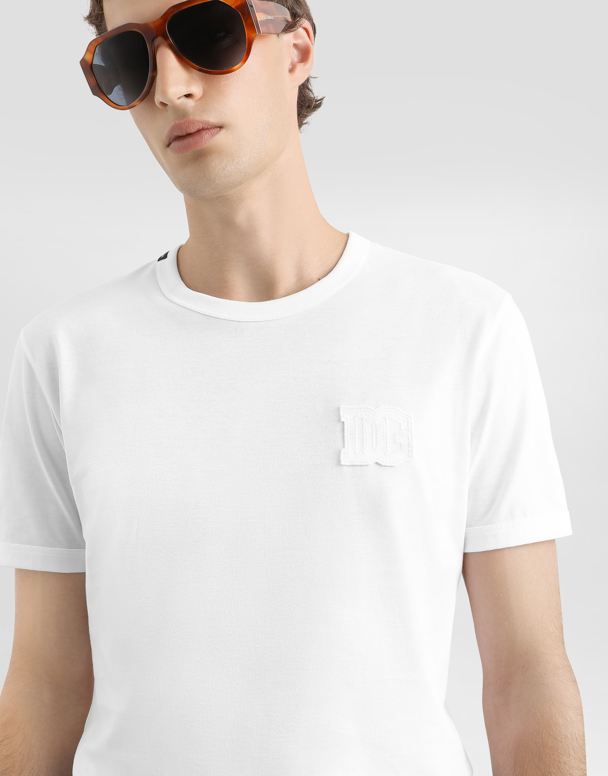 Dolce & Gabbana T-shirt With Application In White