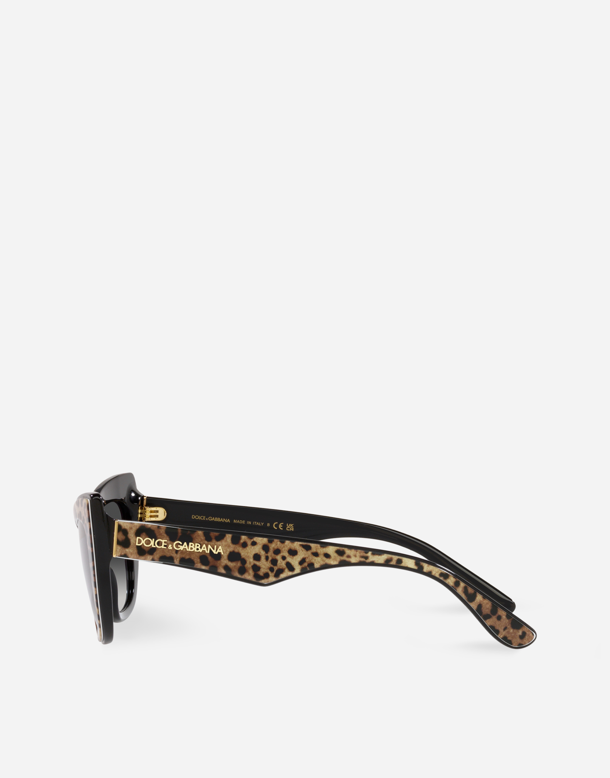 Shop Dolce & Gabbana New Print Sunglasses In Leo Print