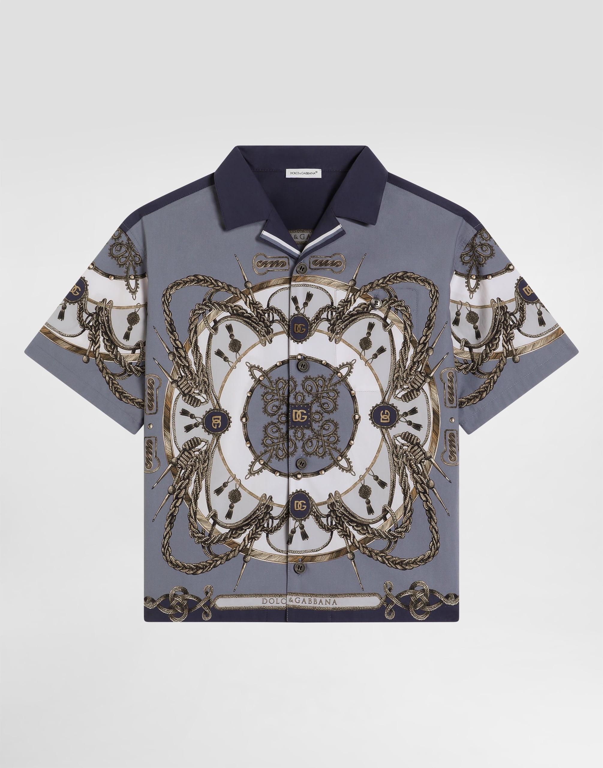 Cargo-print poplin shirt in Multicolor for Boys | Dolce&Gabbana® US