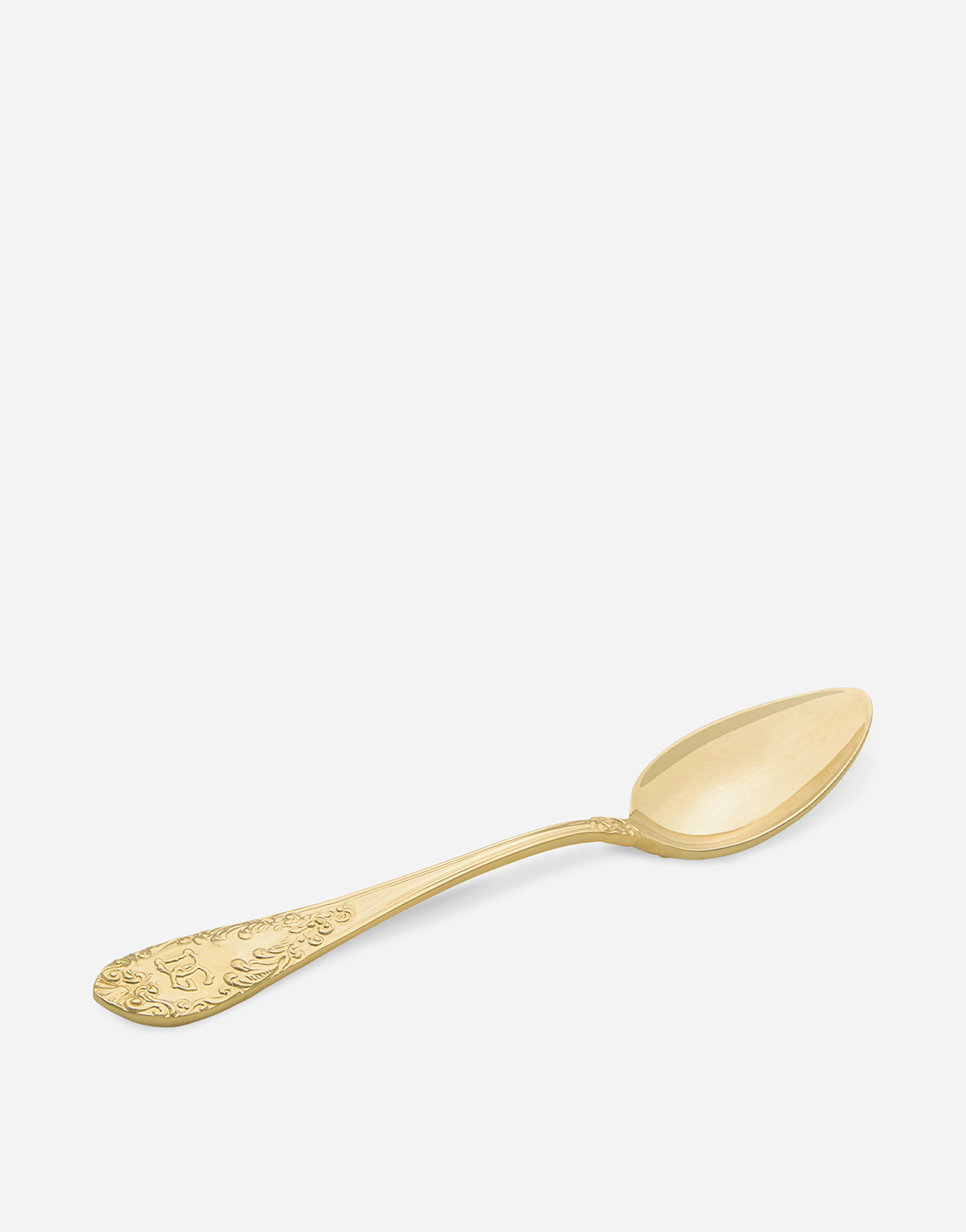 Dolce & Gabbana 24kt Gold-plated Soup Spoon In Multicolor
