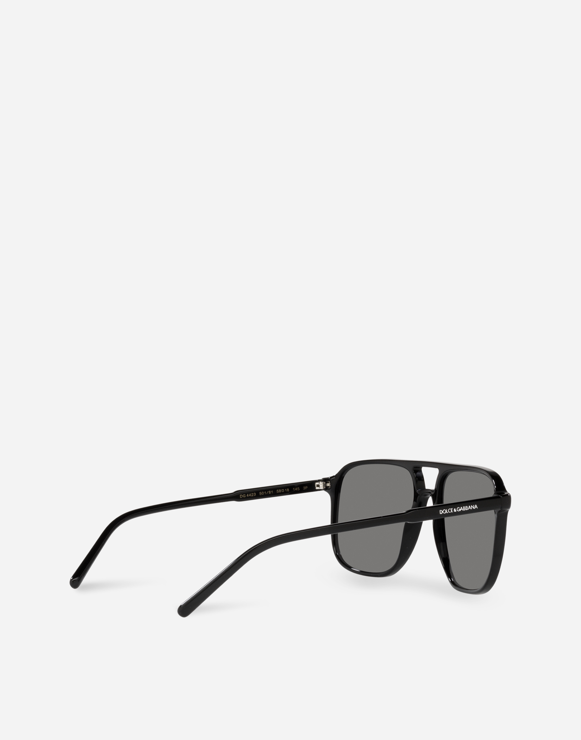 Shop Dolce & Gabbana Thin Profile Sunglasses In Black