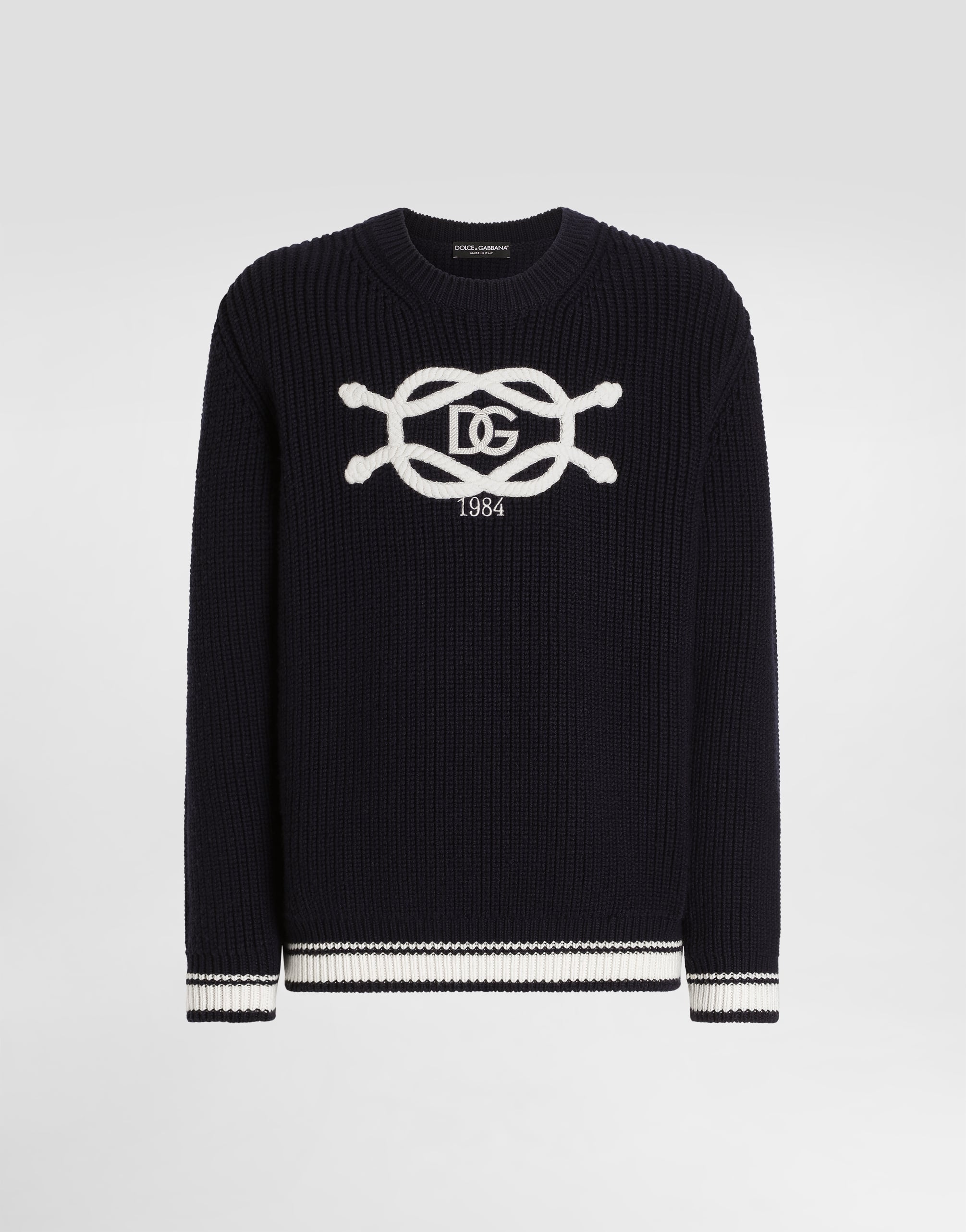 D&GDOLCHE&GABBANAROSSOピーコートmade in italy Virgin wool pullover