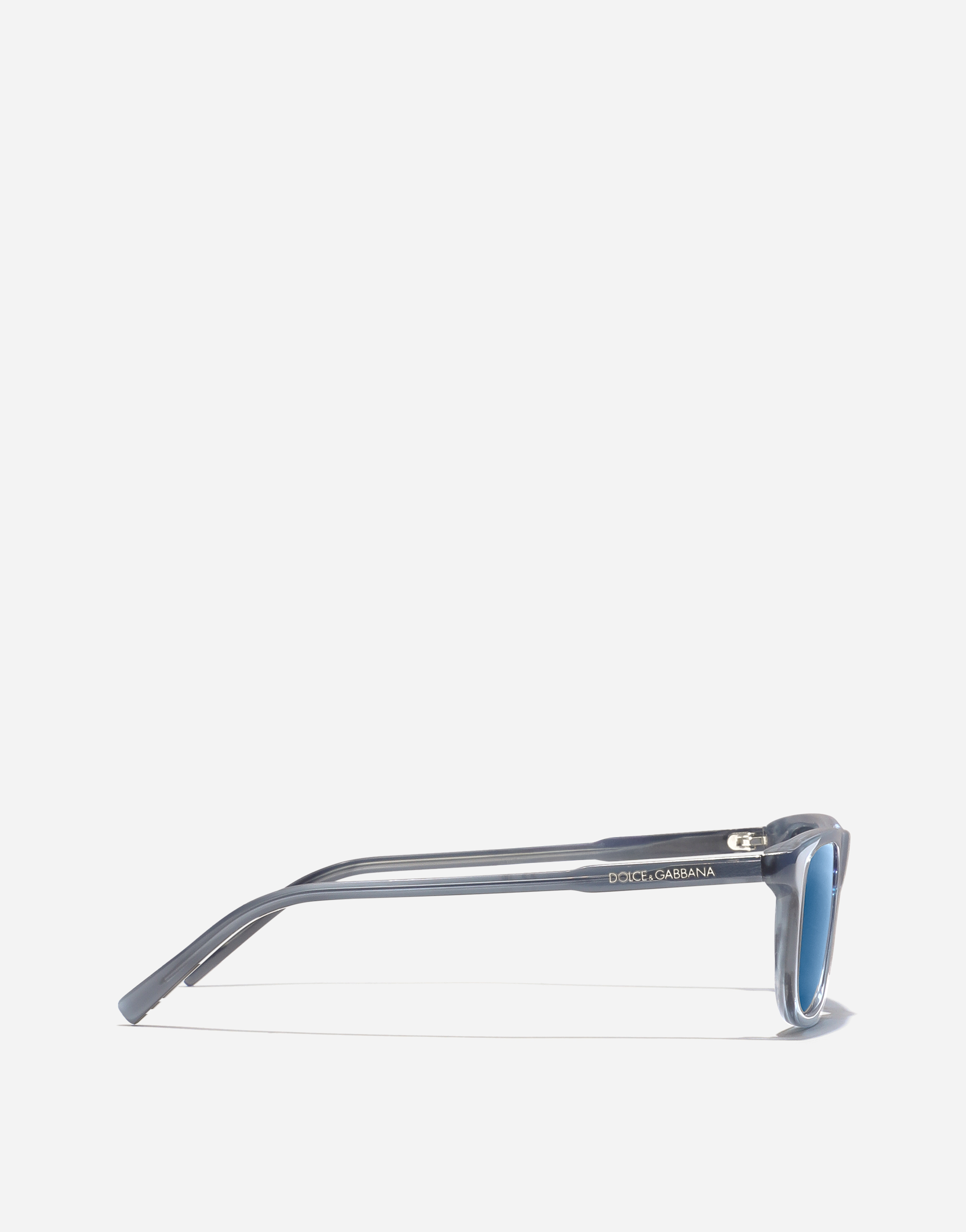  Dolce & Gabbana Dg Everyday Sunglasses - Homme Lunettes De Soleil Transp Blue On Striped Blue Onesize 