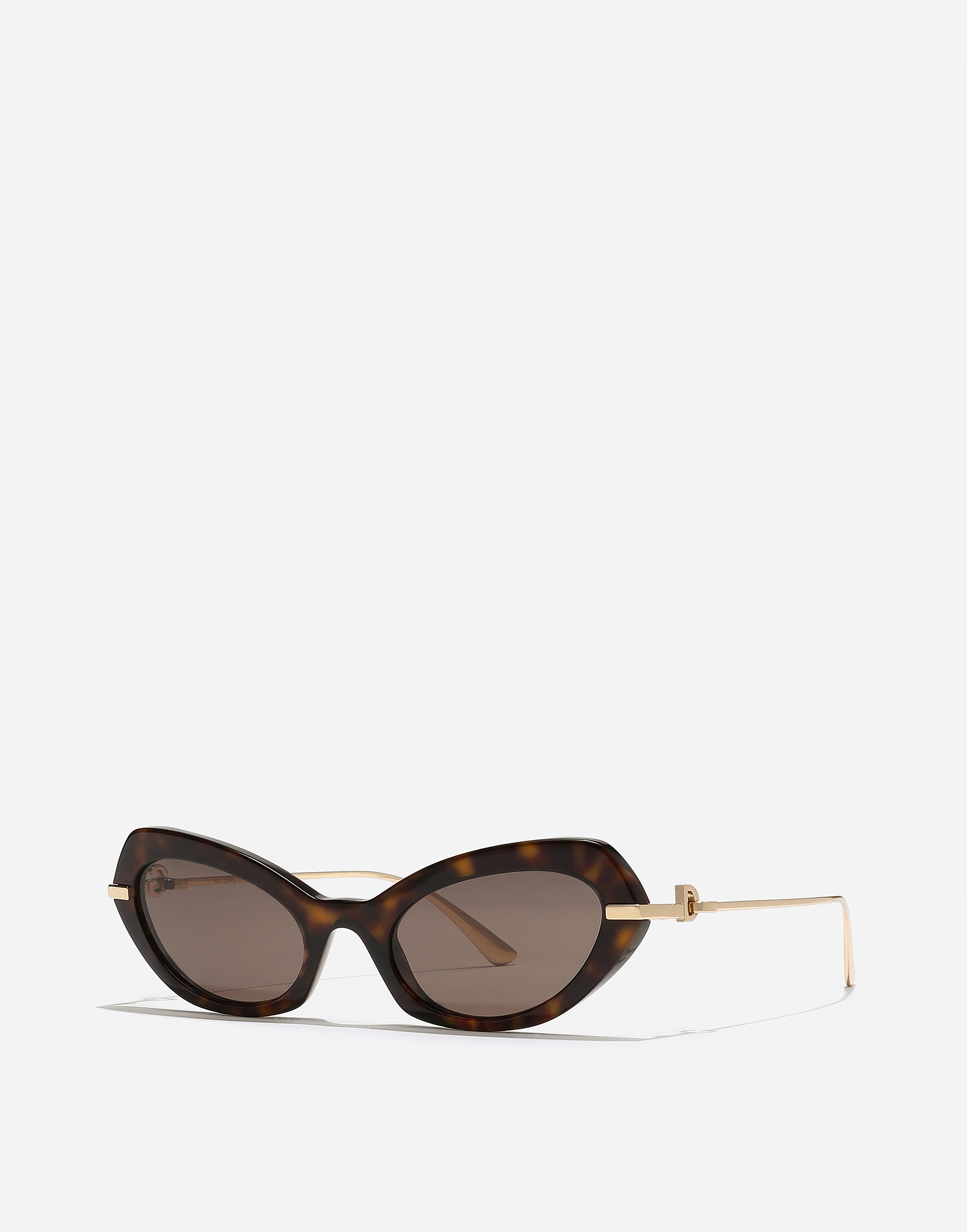 Shop Dolce & Gabbana Dg Flip Sunglasses In Havana